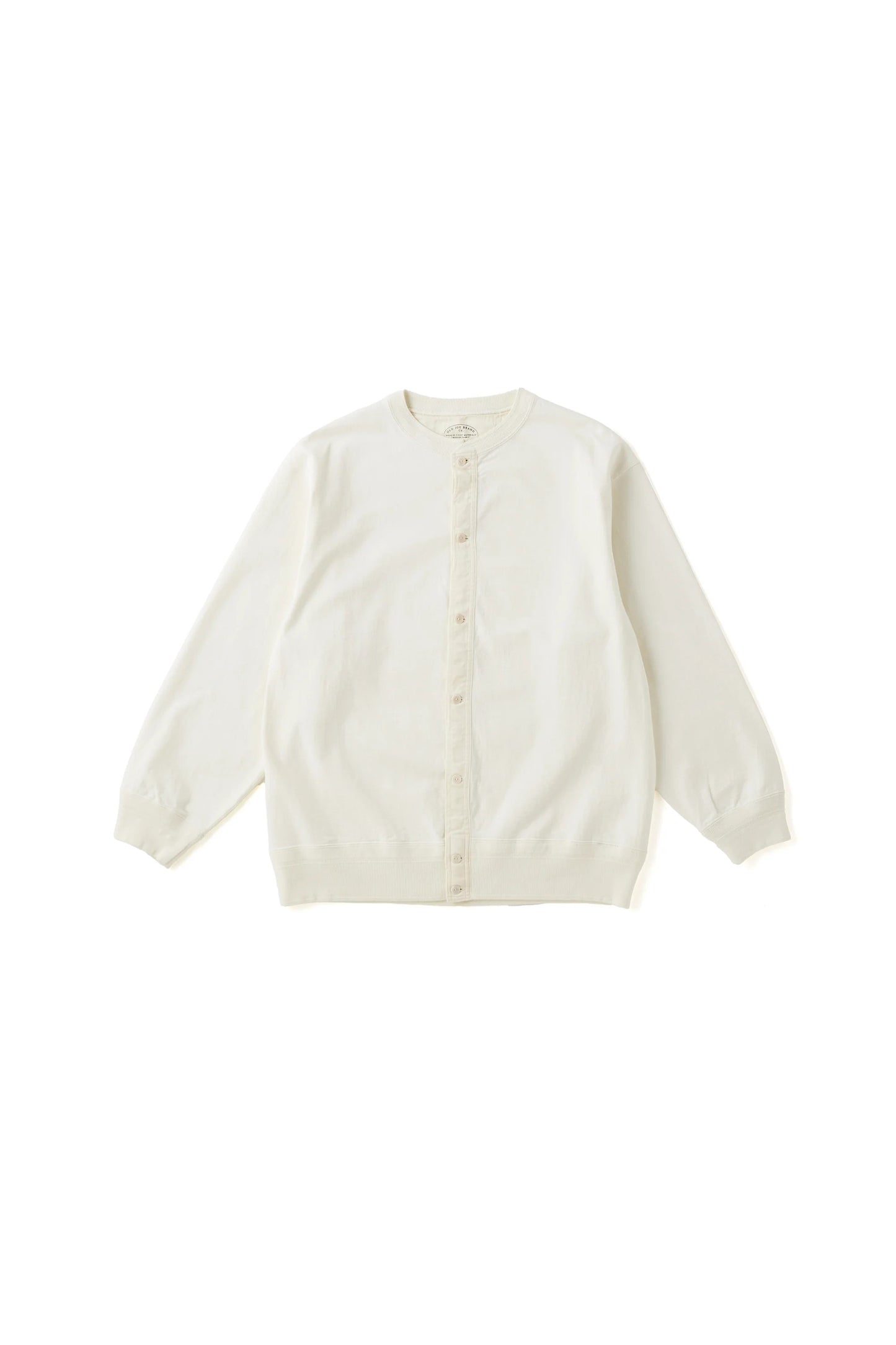 ○OLD JOE - OPEN FRONT TUBE CARDY - RAW WHITE