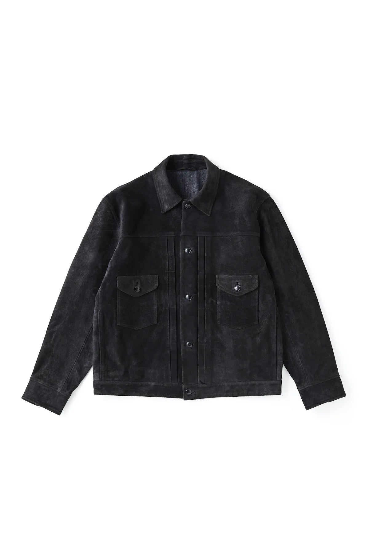 ○OLD JOE - PATINA HORSE-HIDE JEAN JACKET(ROUGH OUT) - PATINA BLACK