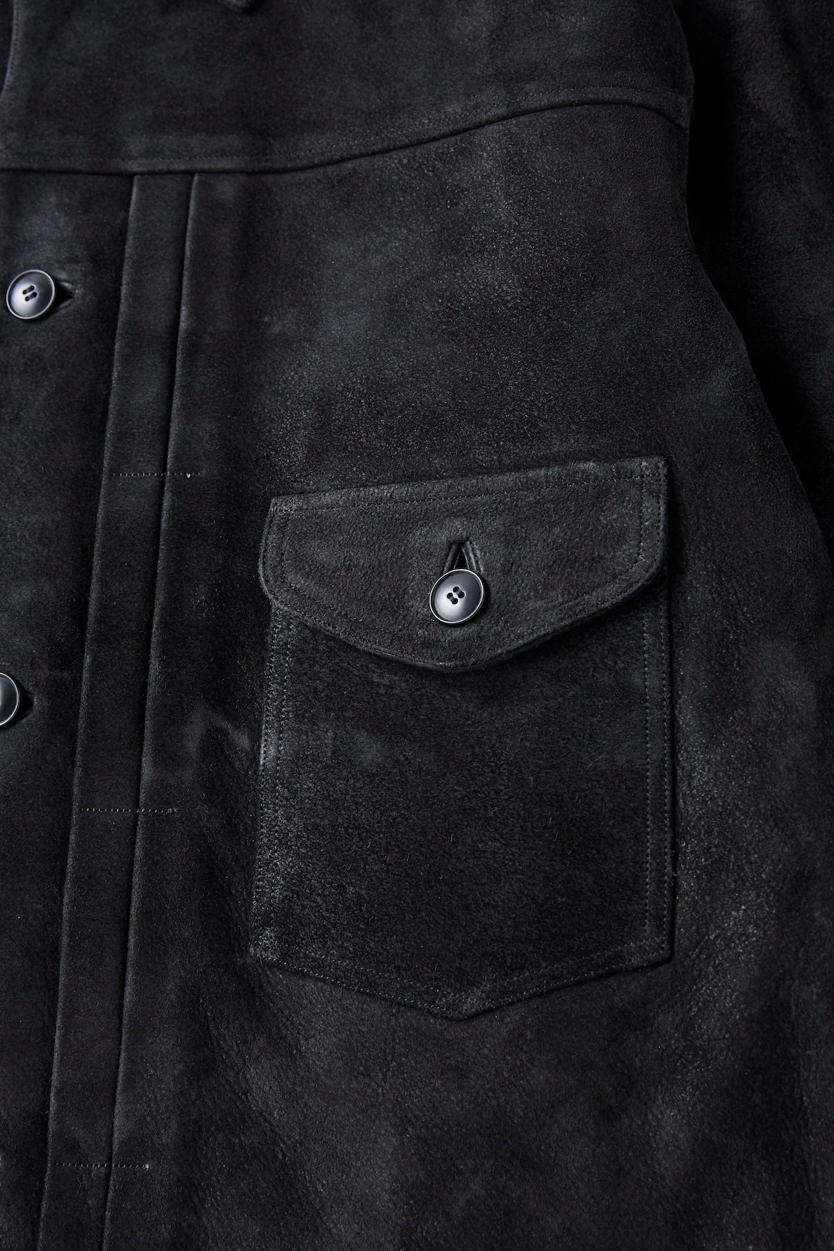 ○OLD JOE - PATINA HORSE-HIDE JEAN JACKET(ROUGH OUT) - PATINA BLACK