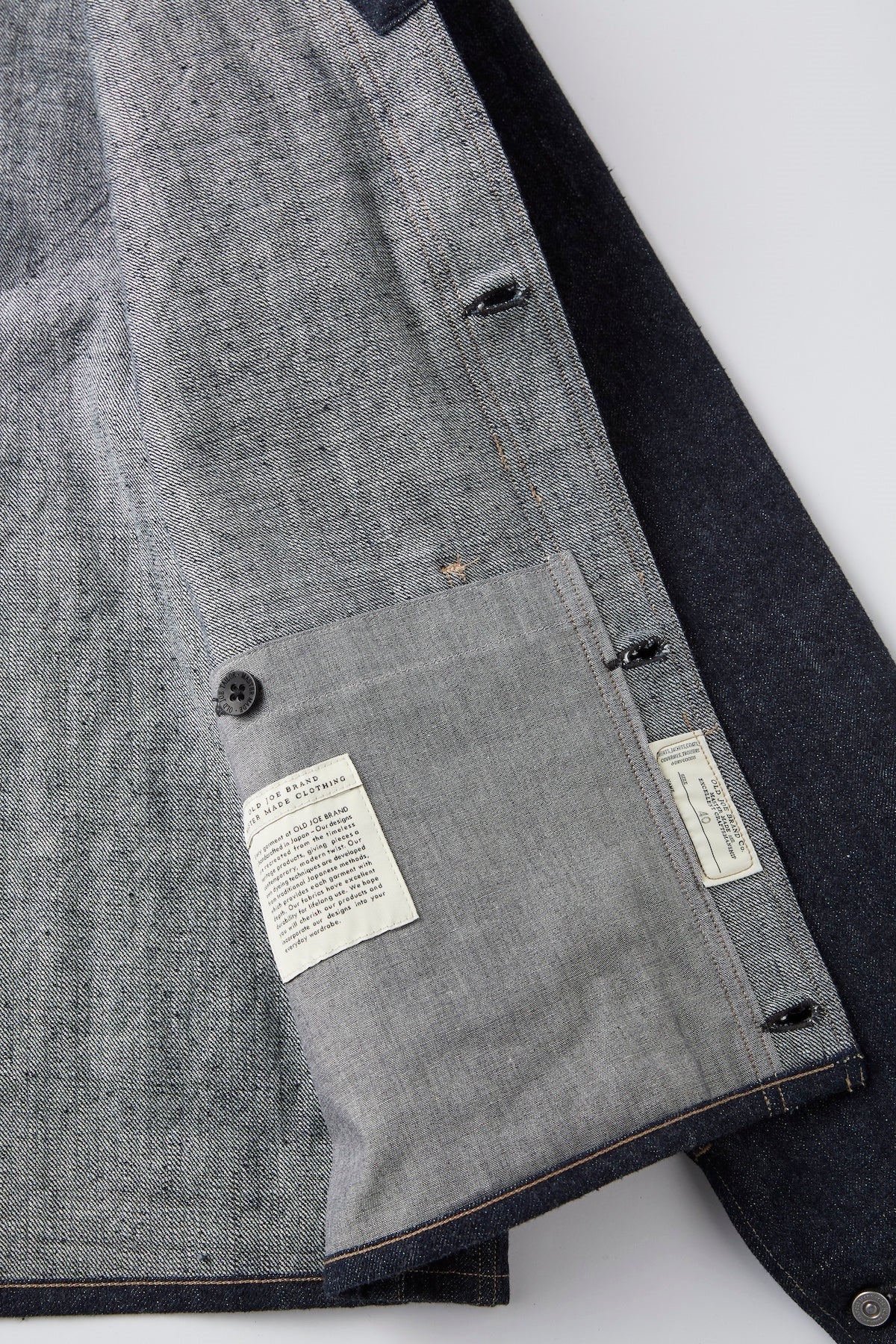 ○OLD JOE - CAMP COLLAR MOULDER JACKET - INDIGO