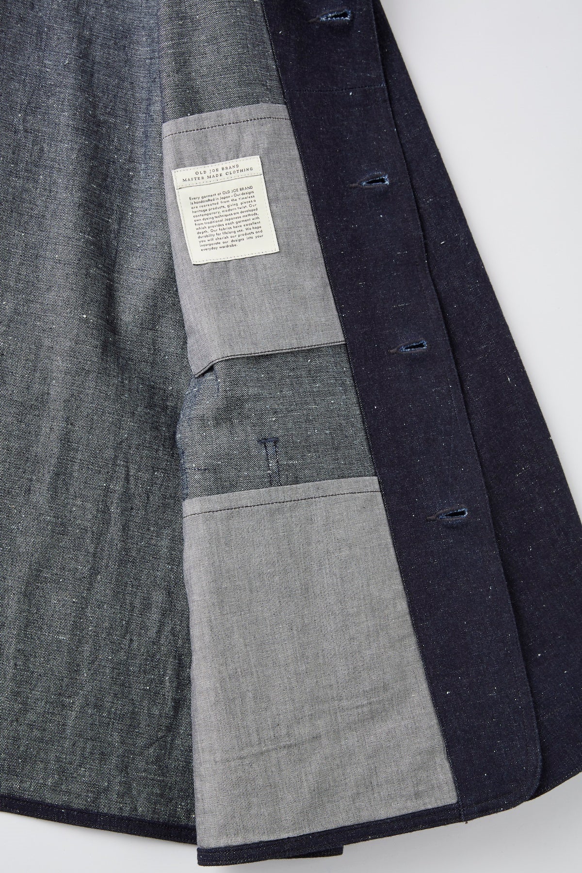 ○OLD JOE - BUTTON FRONT SAILOR JACKET - INDIGO