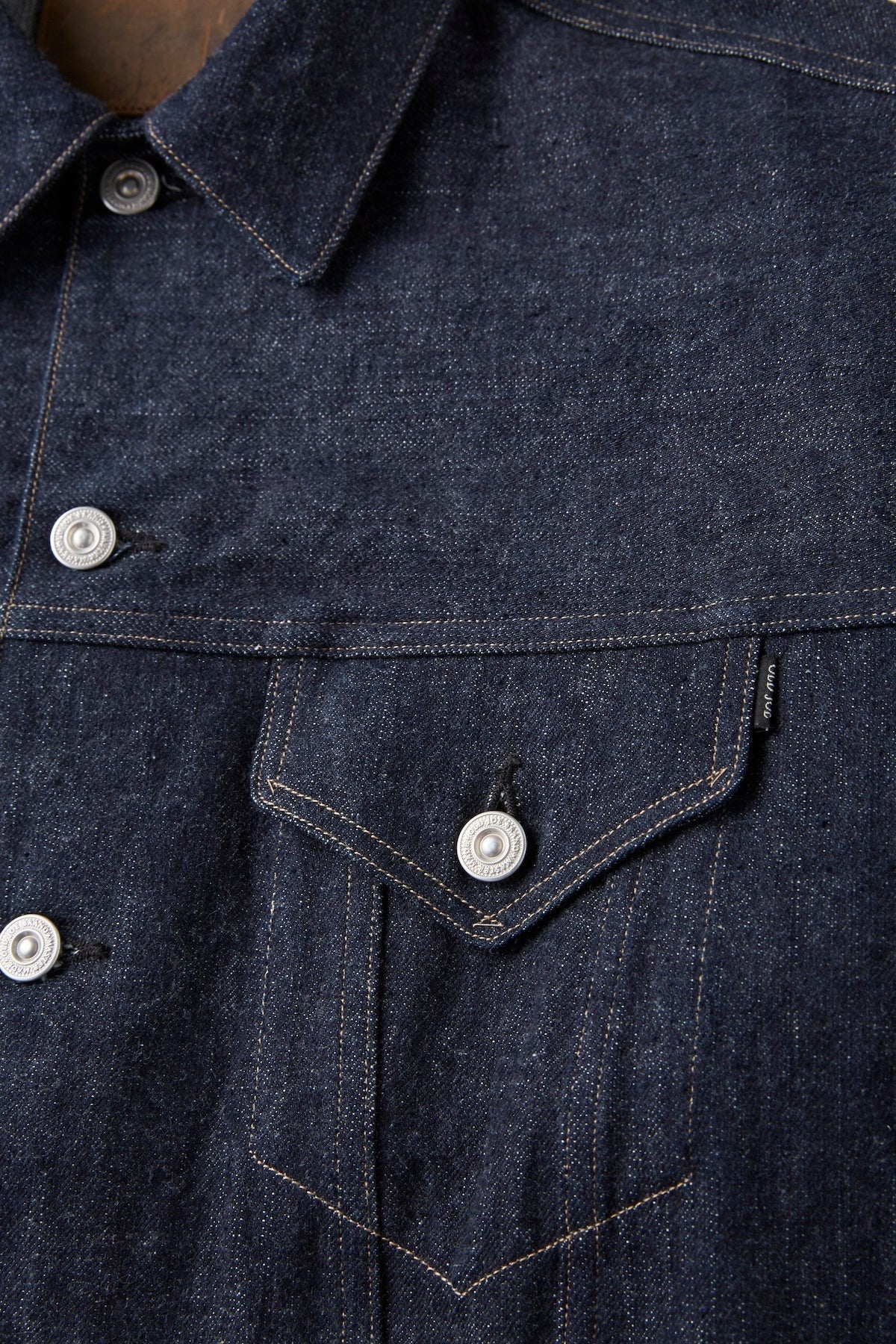 ○OLD JOE - CURVED FLAP JEAN JACKET - INDIGO