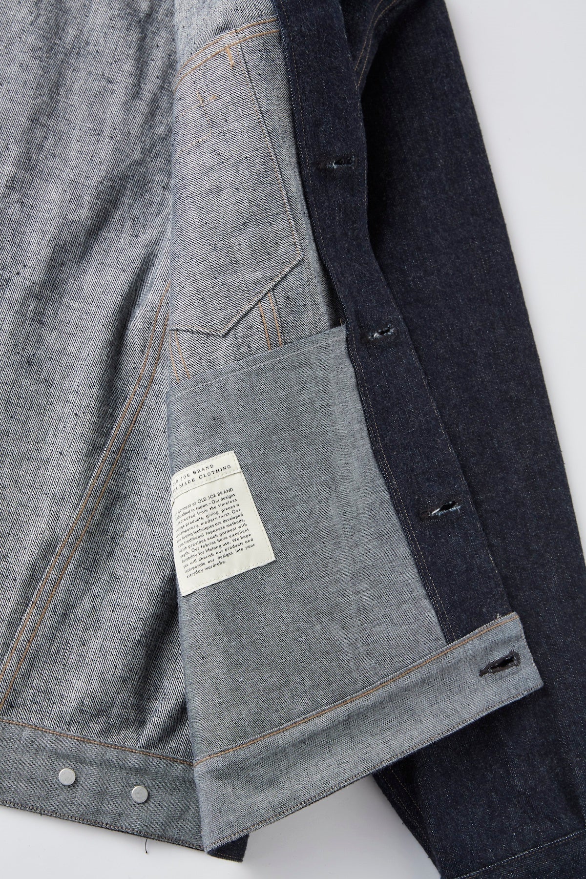 ○OLD JOE - CURVED FLAP JEAN JACKET - INDIGO