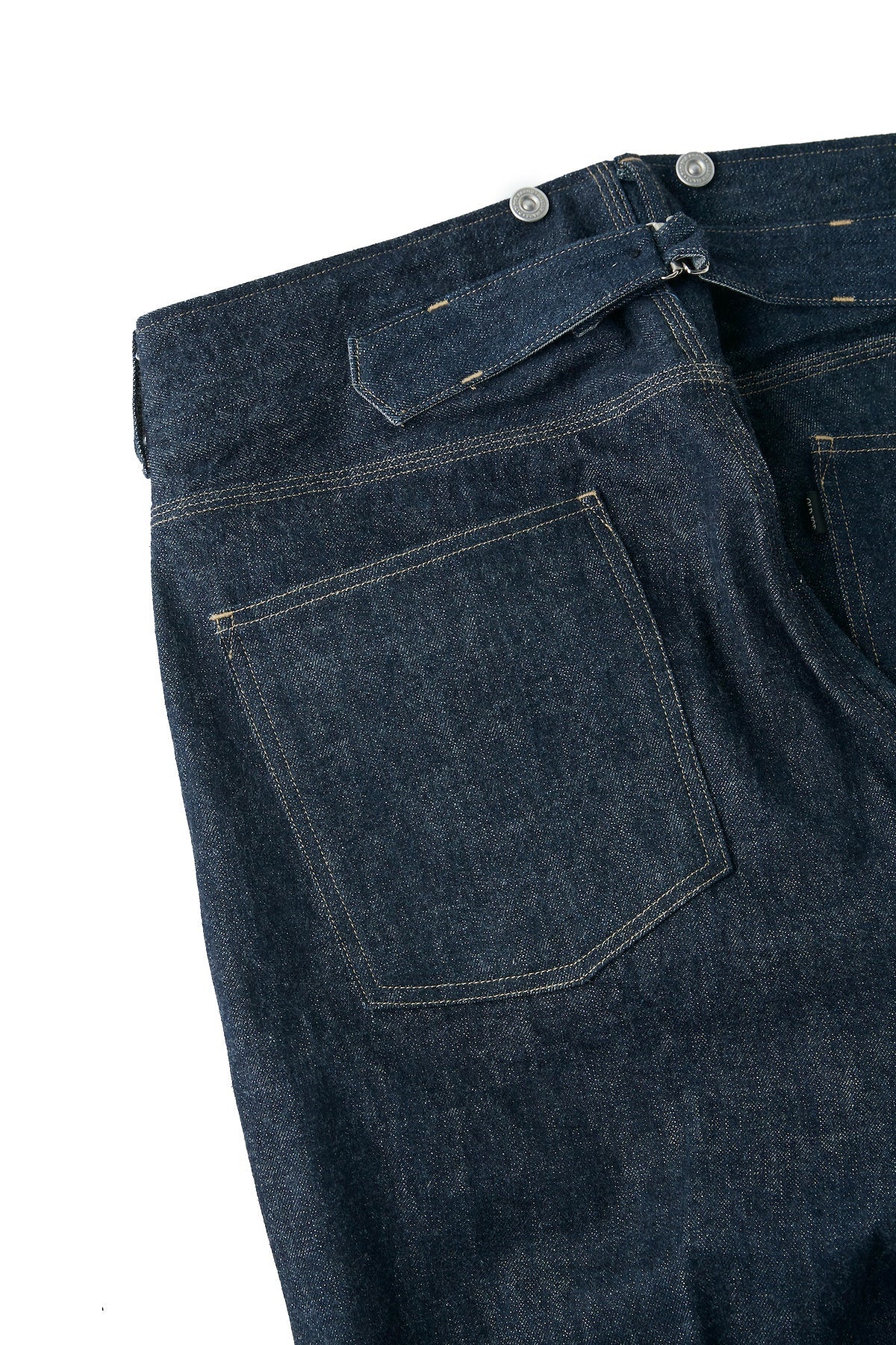 ○OLD JOE - BELTLESS WAIST JEAN TROUSER "990" - INDIGO
