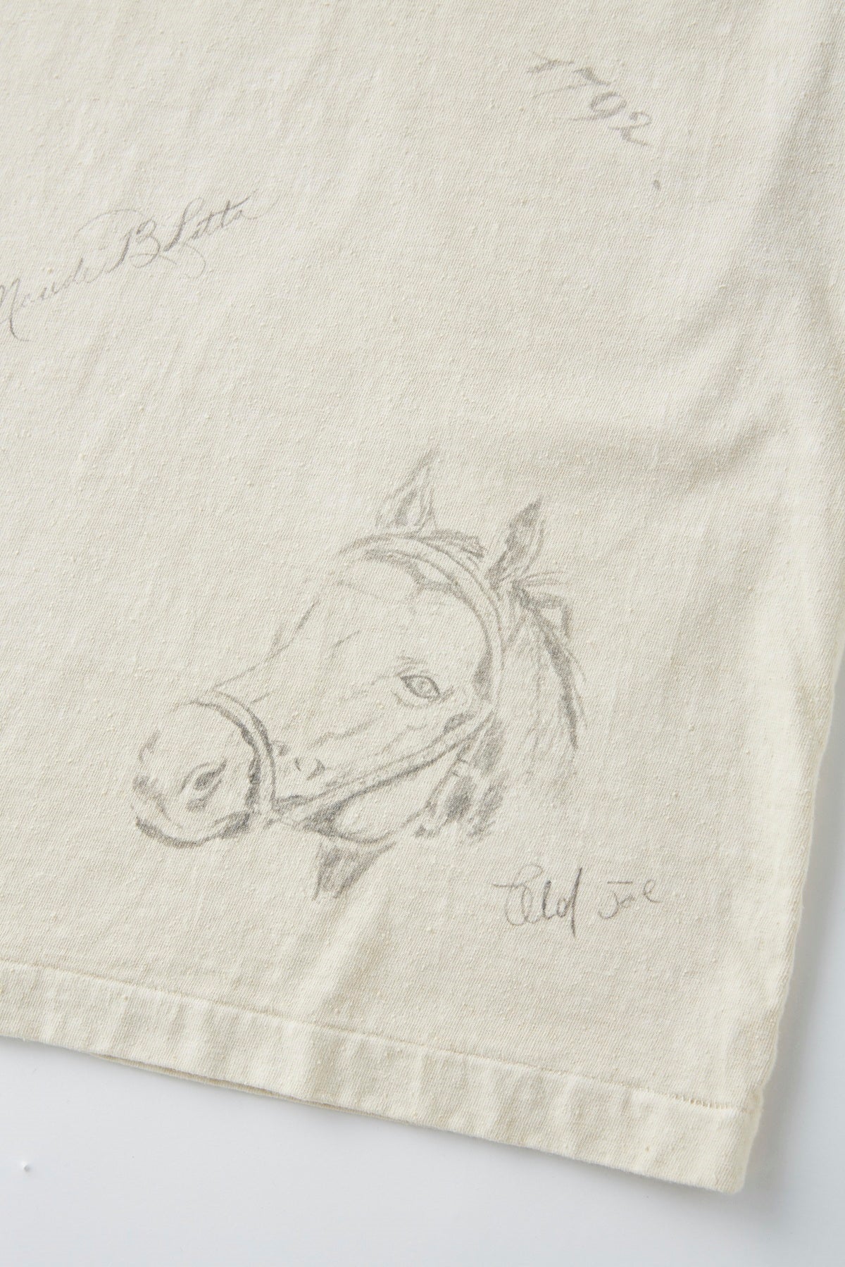 ○OLD JOE - ATHLETIC TEE “DRAWING” - BONE