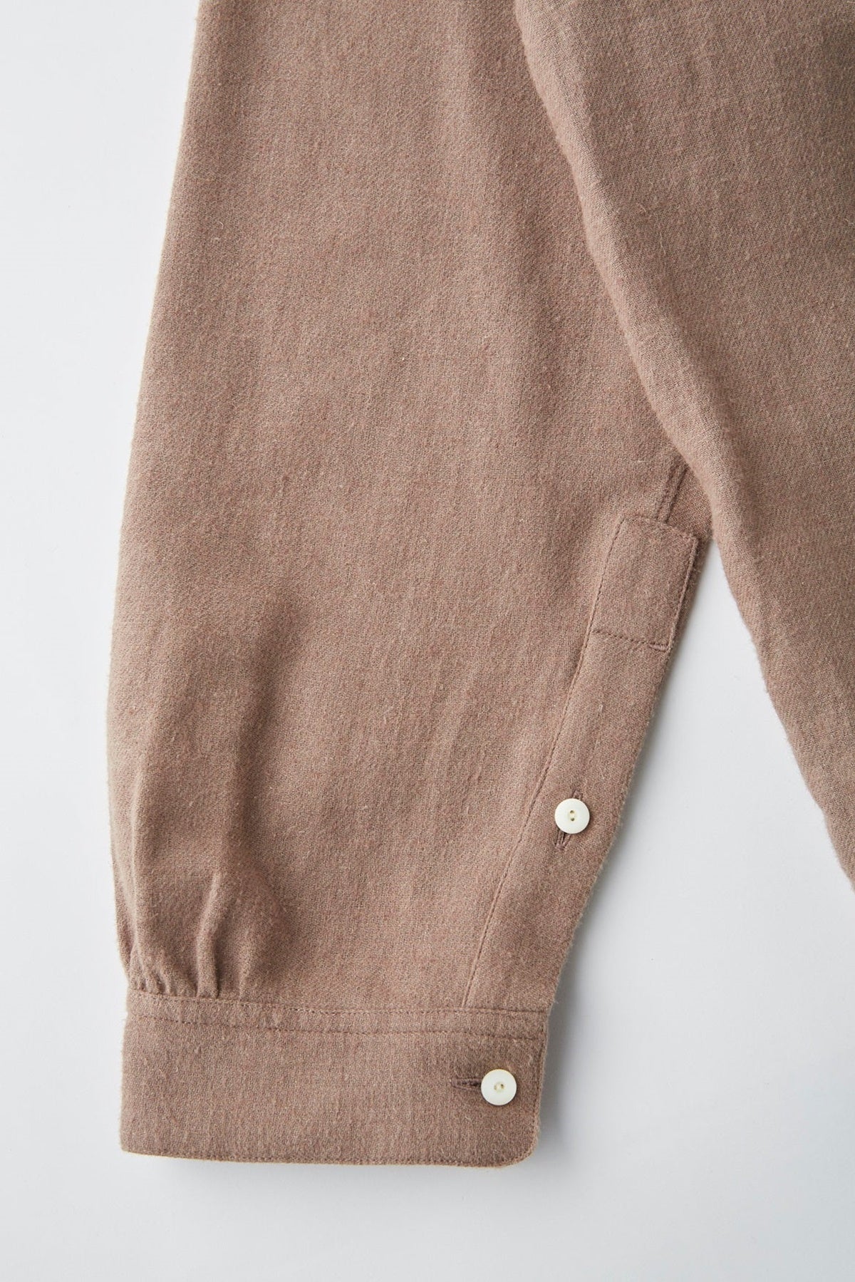 ○OLD JOE - BAND COLLAR LONG TAIL SHIRTS - MINK