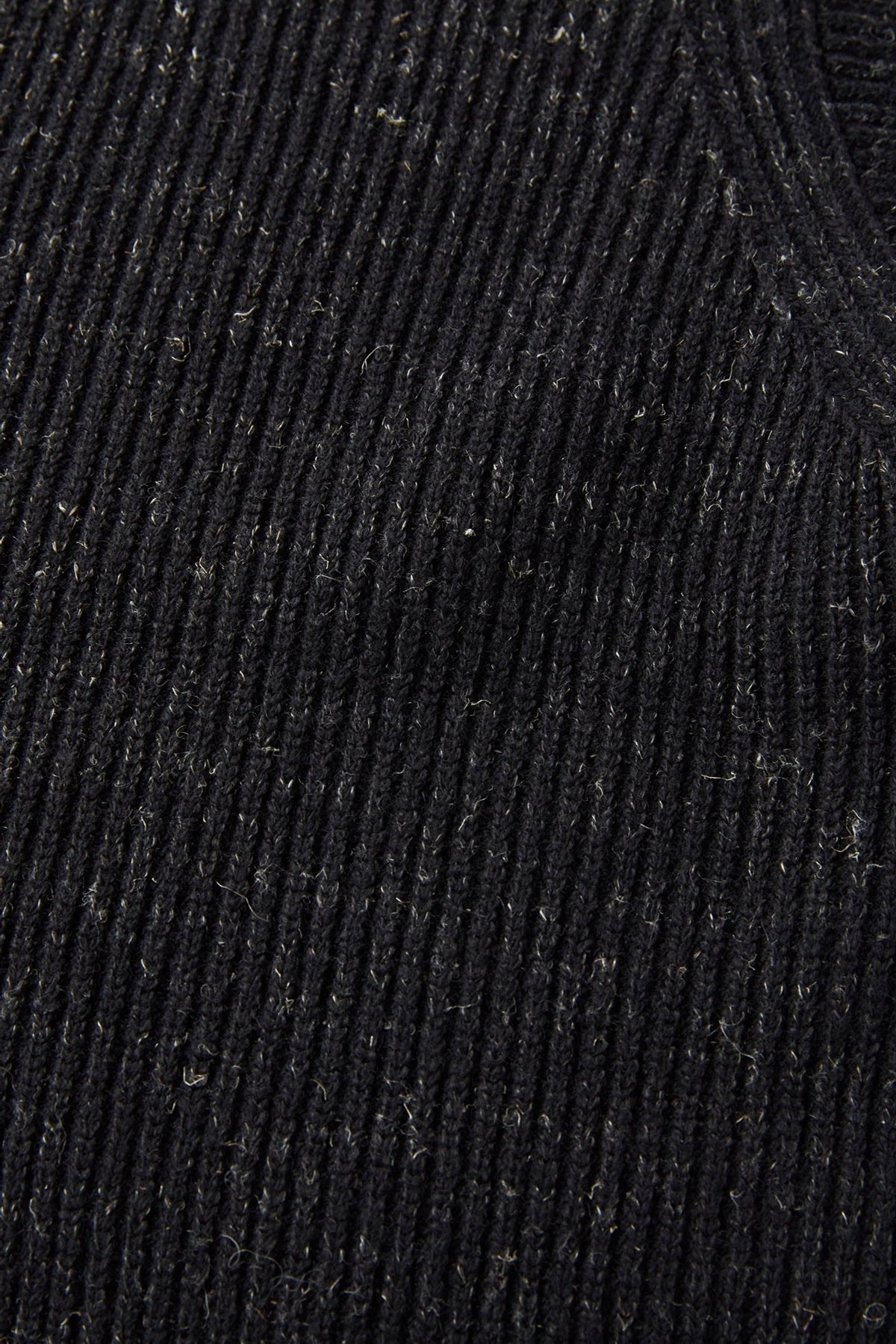 ○OLD JOE - BLENDED KEMPI WOOL RAPEL CARDY - ONYX