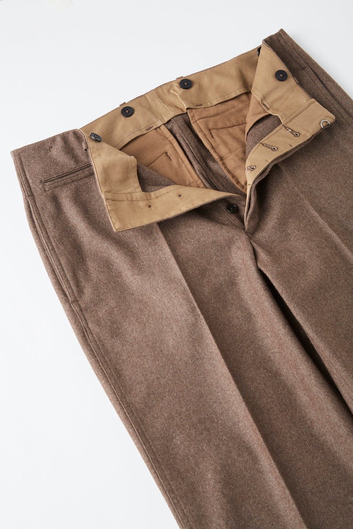 ○OLD JOE - PLEATED LIBERTY TROUSER - BARK