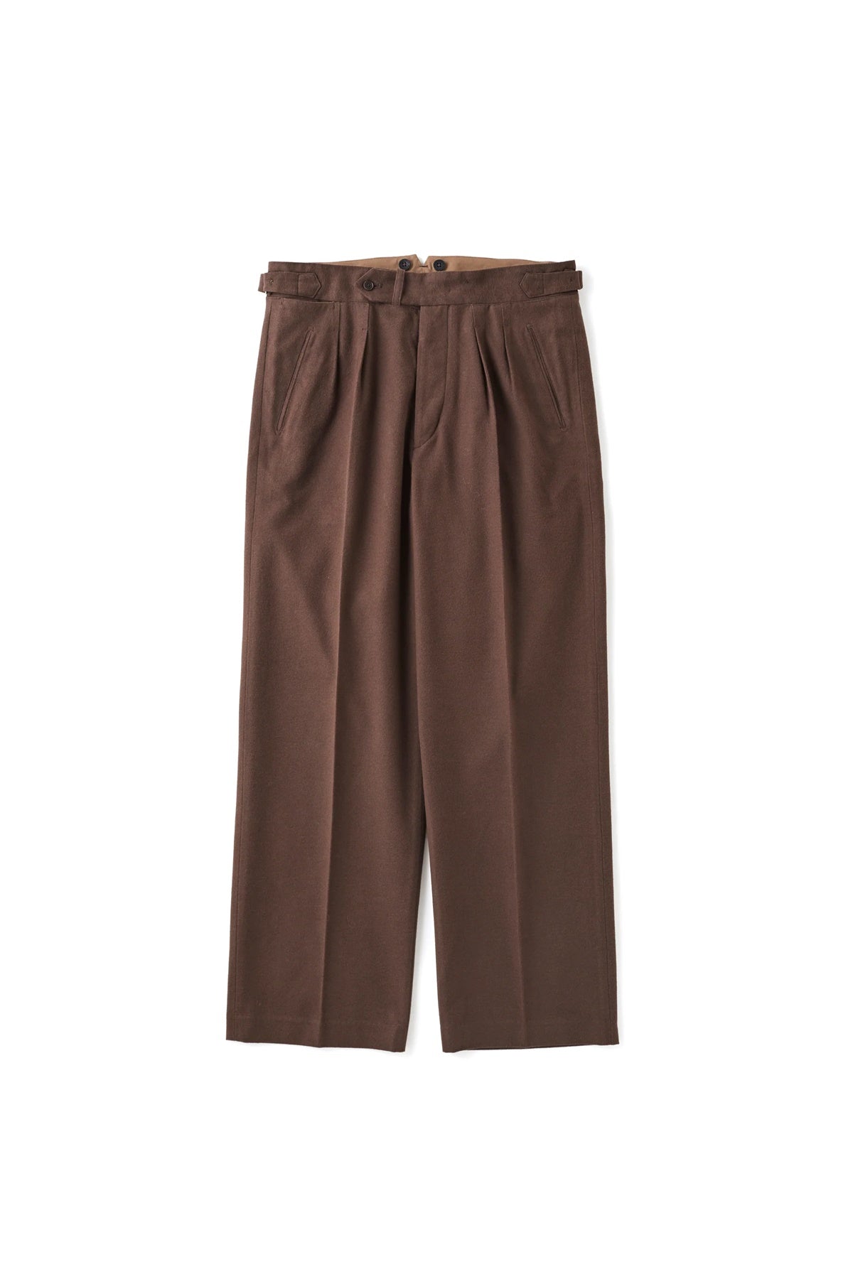 ○OLD JOE - DOUBLE PLEATED SMARTY TROUSER - WHISKY