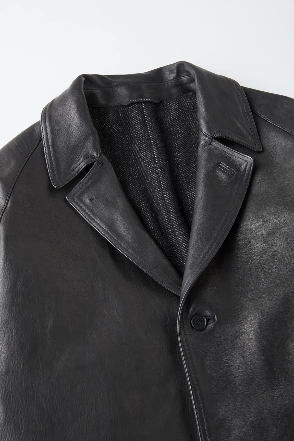 ○OLD JOE - PATINA HORSE HIDE VEHICLE COAT - PATINA BLACK