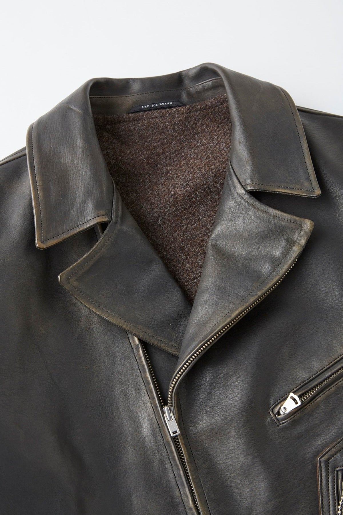 ○OLD JOE - PATINA HORSE HIDE HENDRICK JACKET - PATINA BROWN