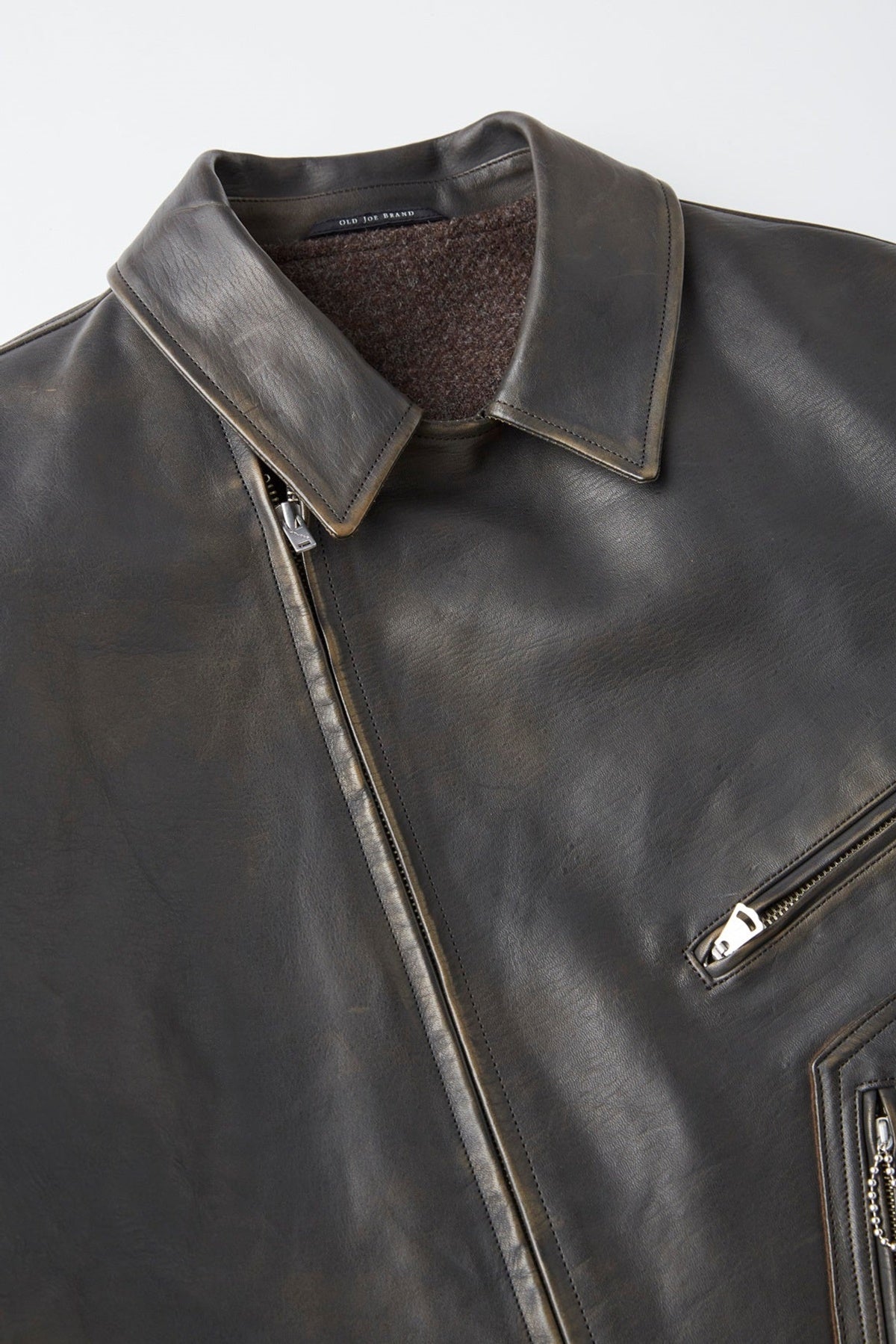 ○OLD JOE - PATINA HORSE HIDE HENDRICK JACKET - PATINA BROWN