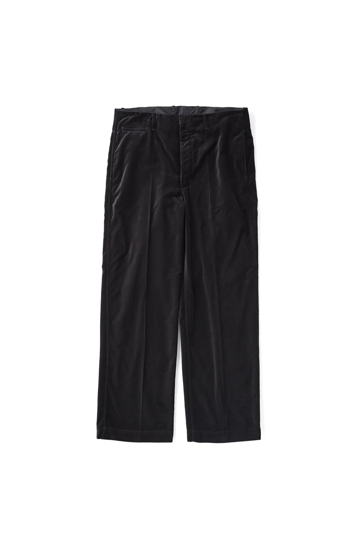 ○OLD JOE - STUNNING VELVET LIBERTY TROUSER - ONYX