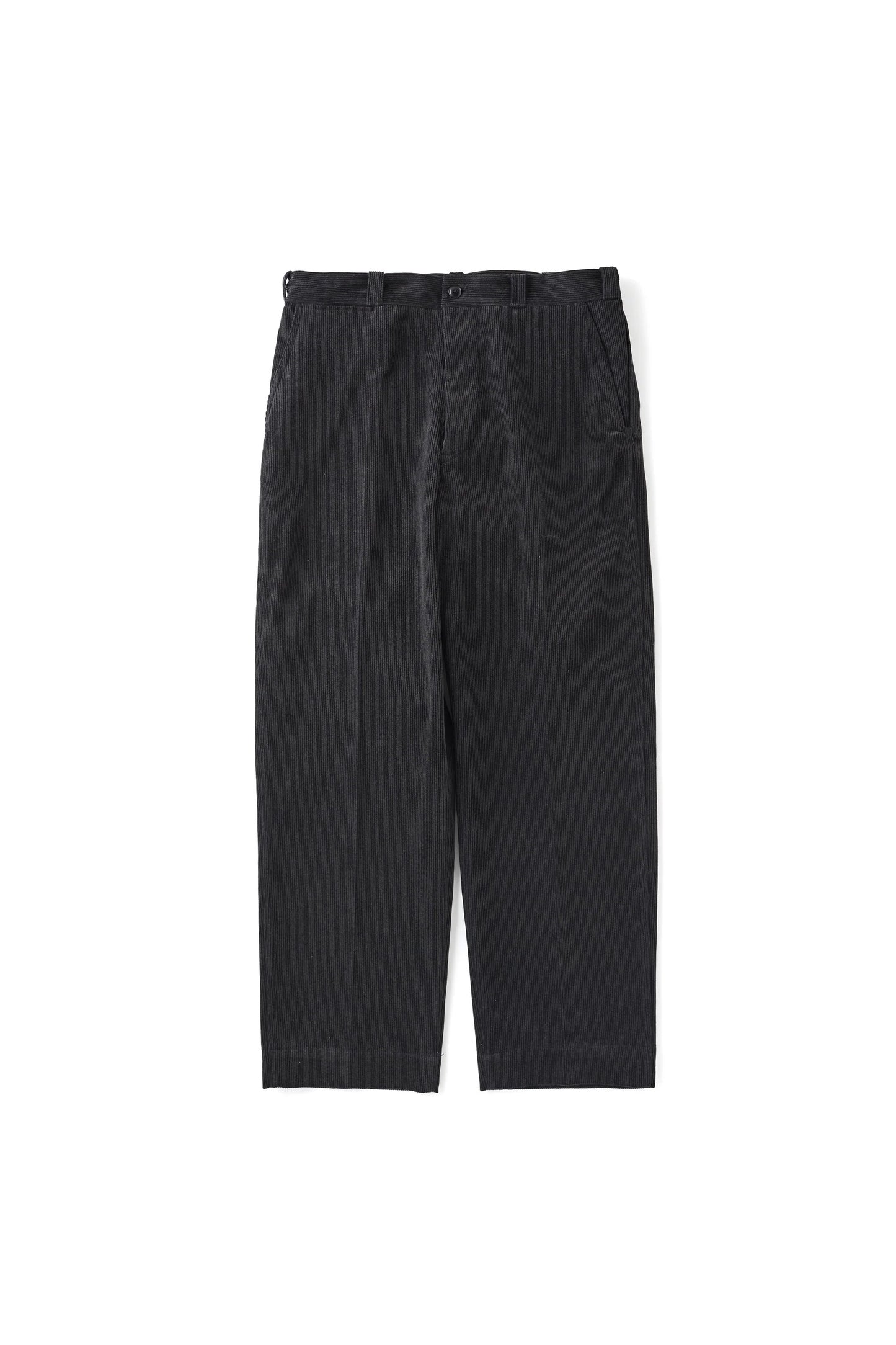 ○OLD JOE - PRINTED CORDS SPRIT POCKET TROUSER - GRAPHITE