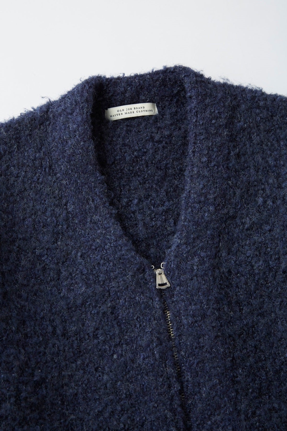 ○OLD JOE - BOUCLE ALPAKA ZIP CARDIGAN - NOCTURNE