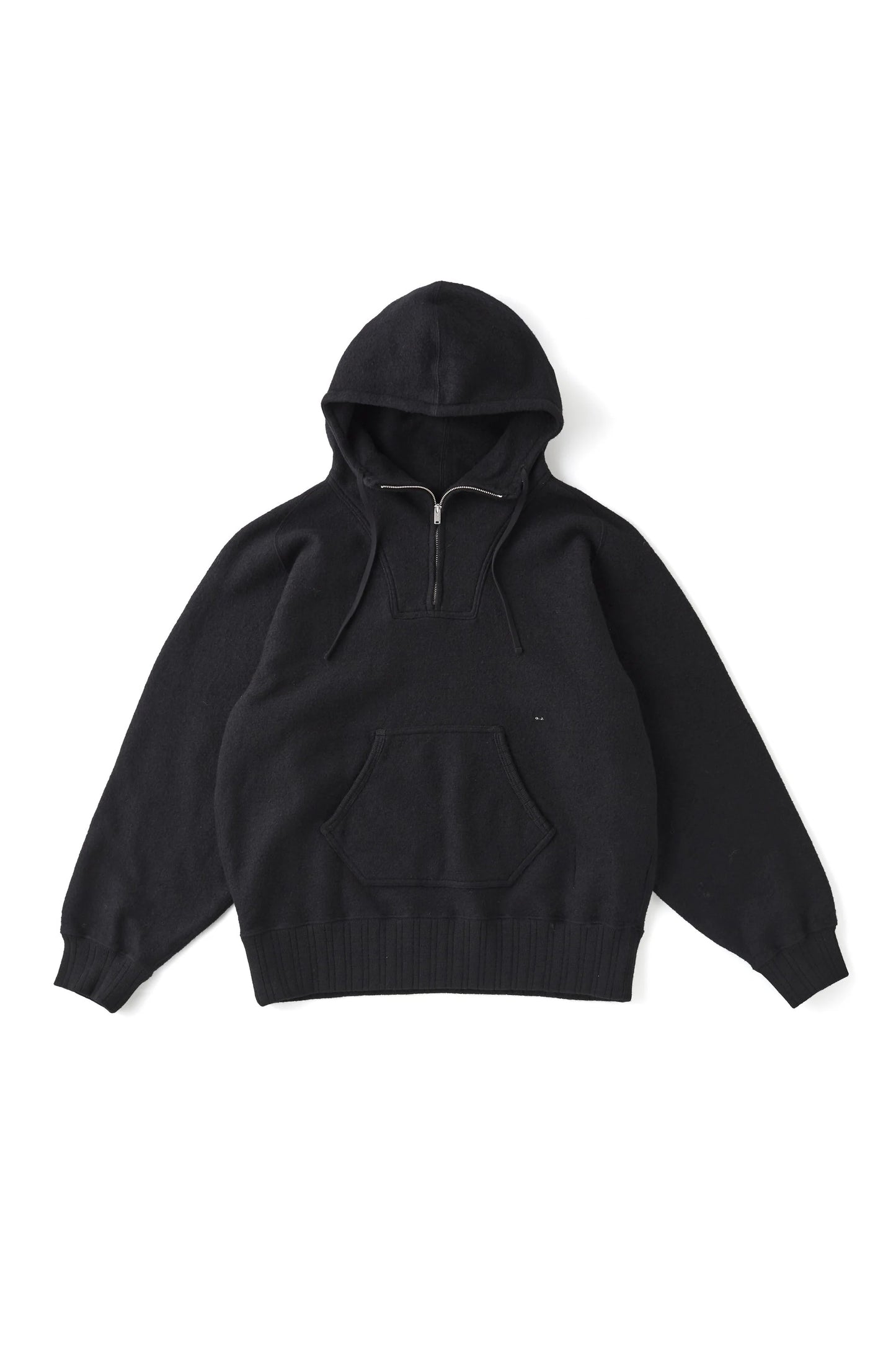 ○OLD JOE - QUATER ZIP ATHLETIC HOODIE - ONYX