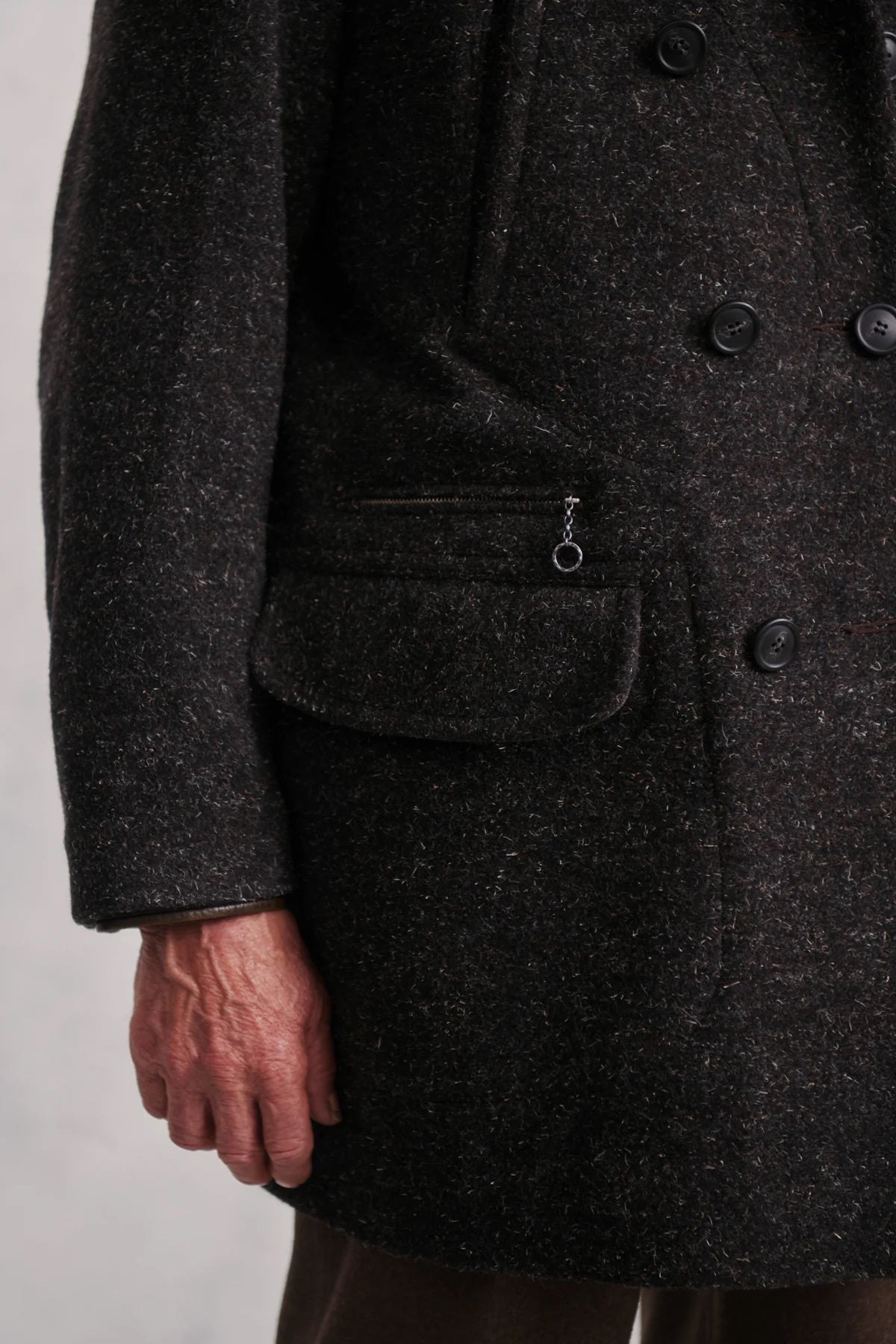 ○OLD JOE - DOUBLE BREASTED WARD COAT - WHISKY