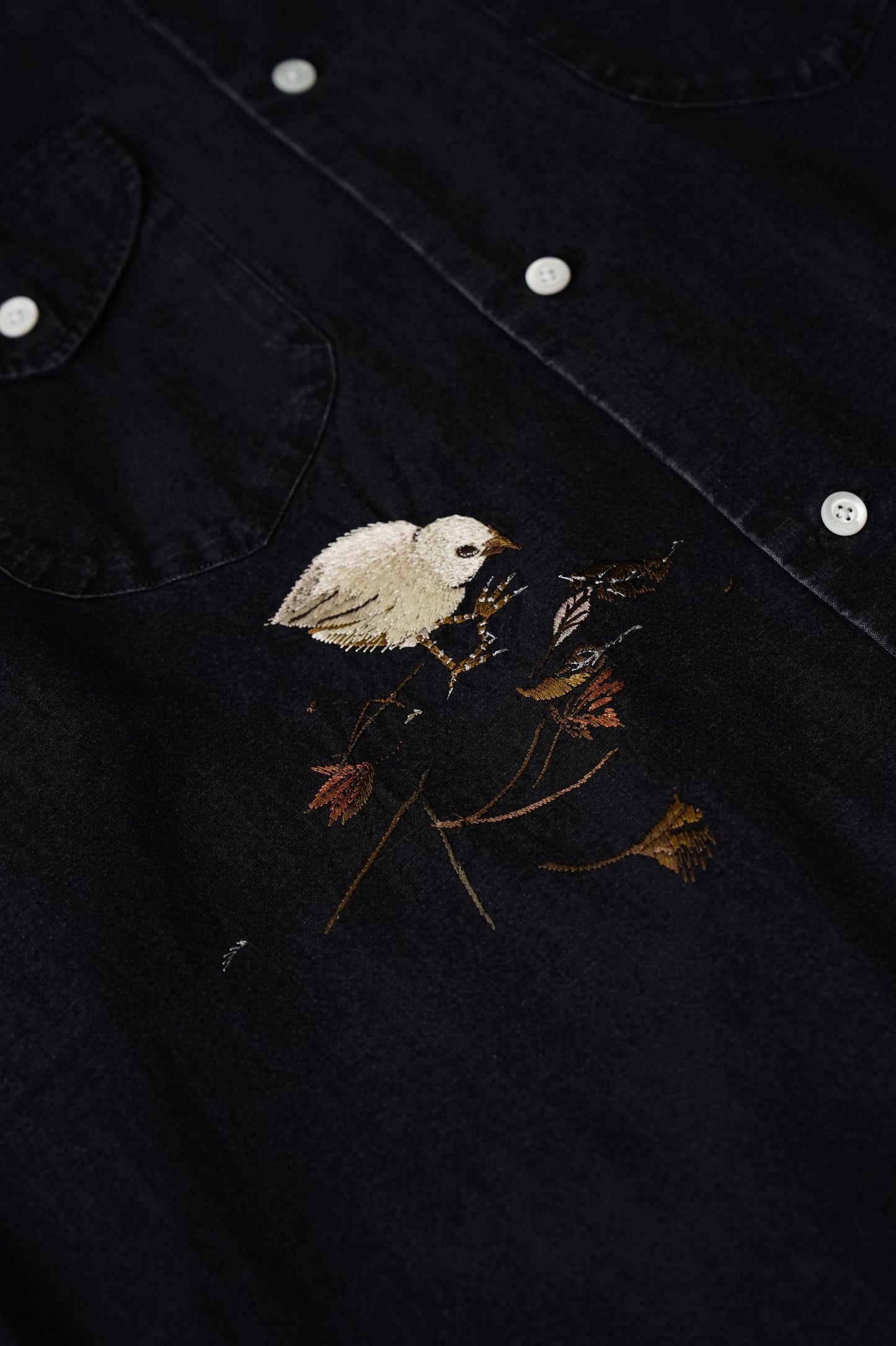 ○OLD JOE - SWALLOW COLLAR SPORTS SHIRTS Long-sleeve (Hiyoko) - GRAPHITE