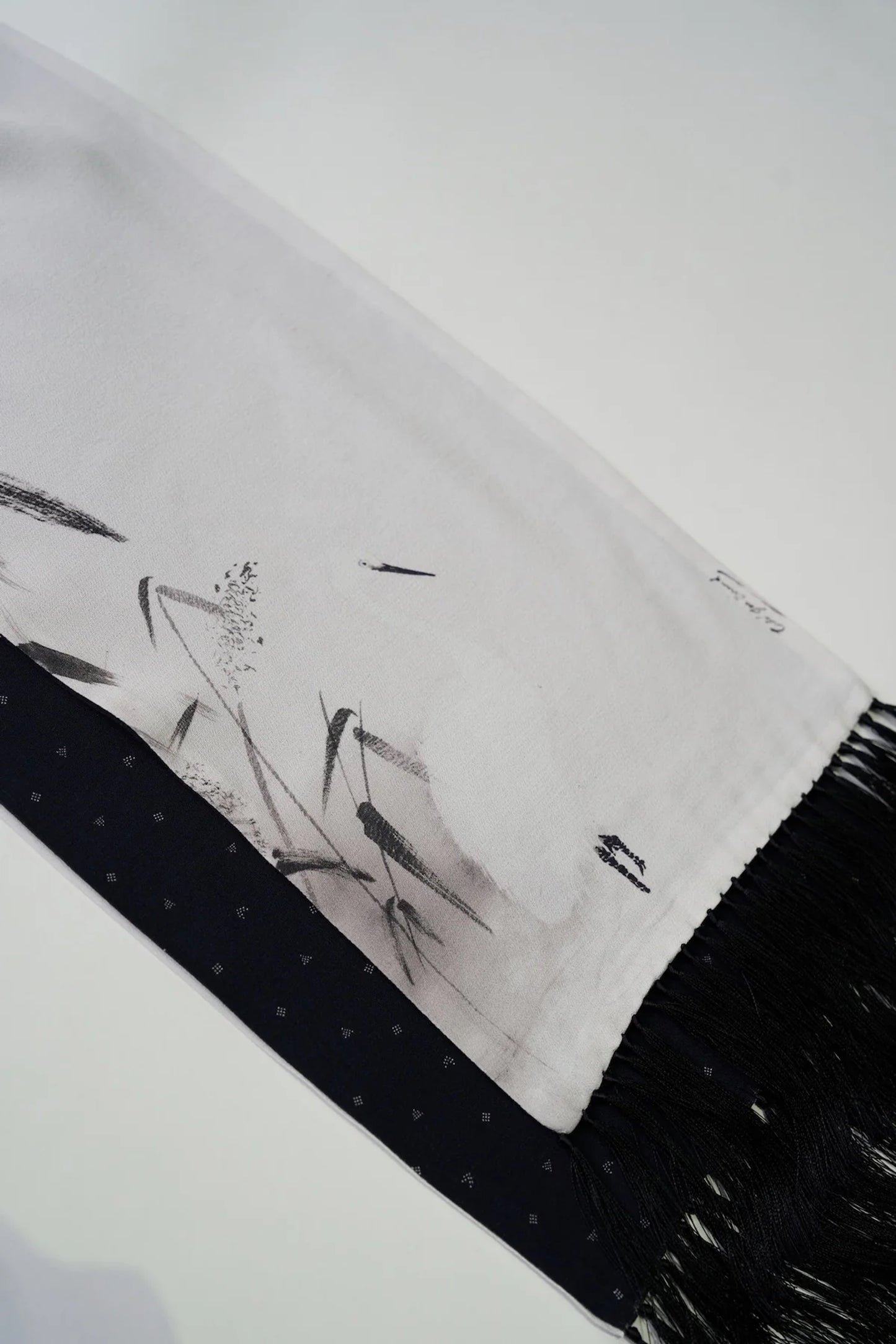 ○OLD JOE - RAYON FRINGE STALL - BLACK x BLACK