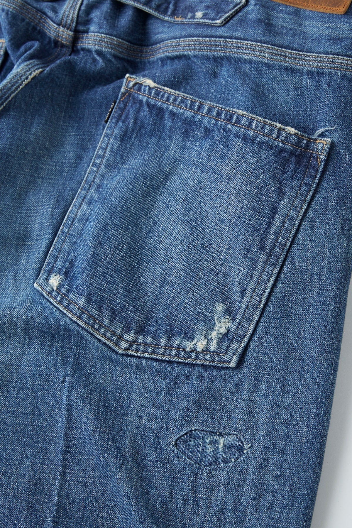 ○OLD JOE - BELTLESS WAIST JEAN TROUSER - INDIGO