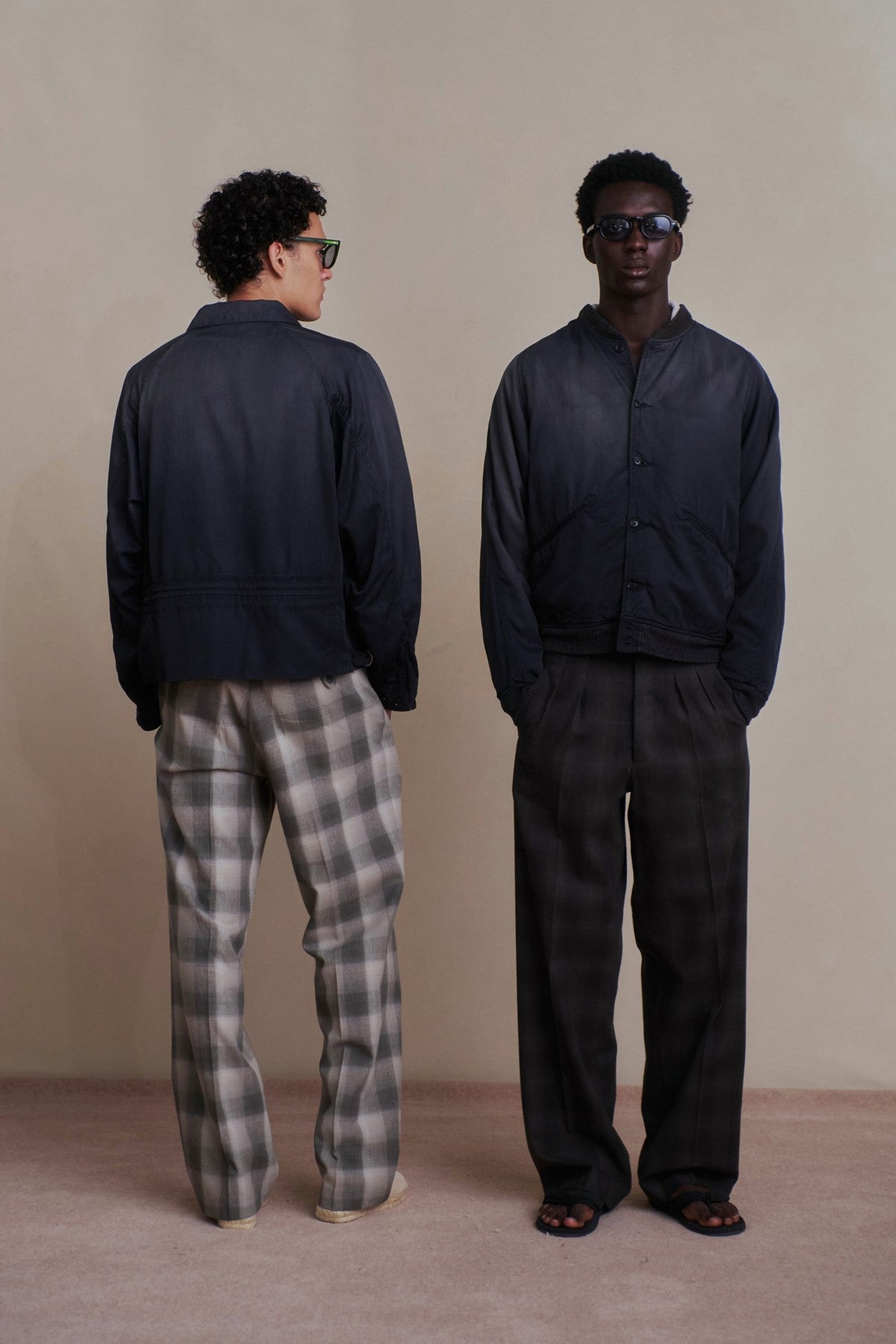 ○OLD JOE - PATINA-RAYON LAWTON BUTTONED JACKET - GRAPHITE