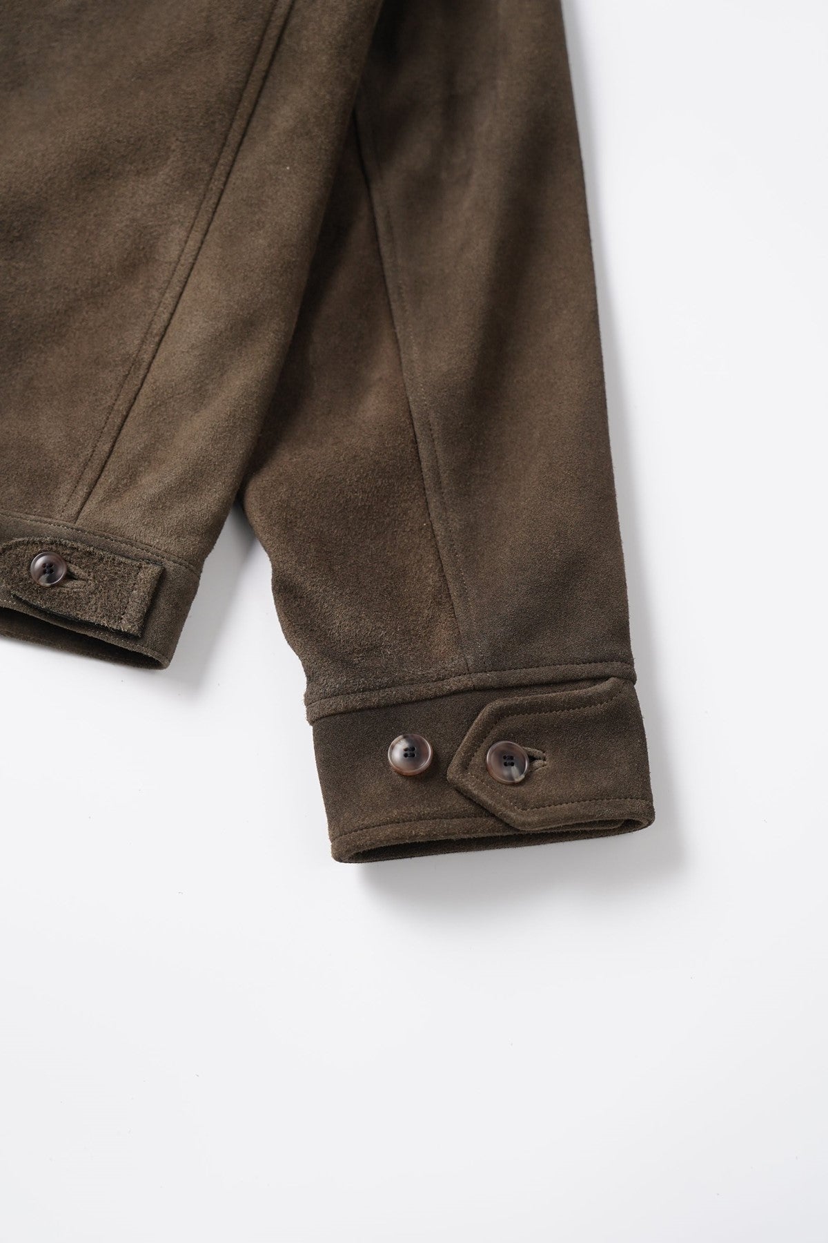 ○OLD JOE - PATINA DEER-SKIN JEAN JACKET (SUEDE) - OAK SUEDE