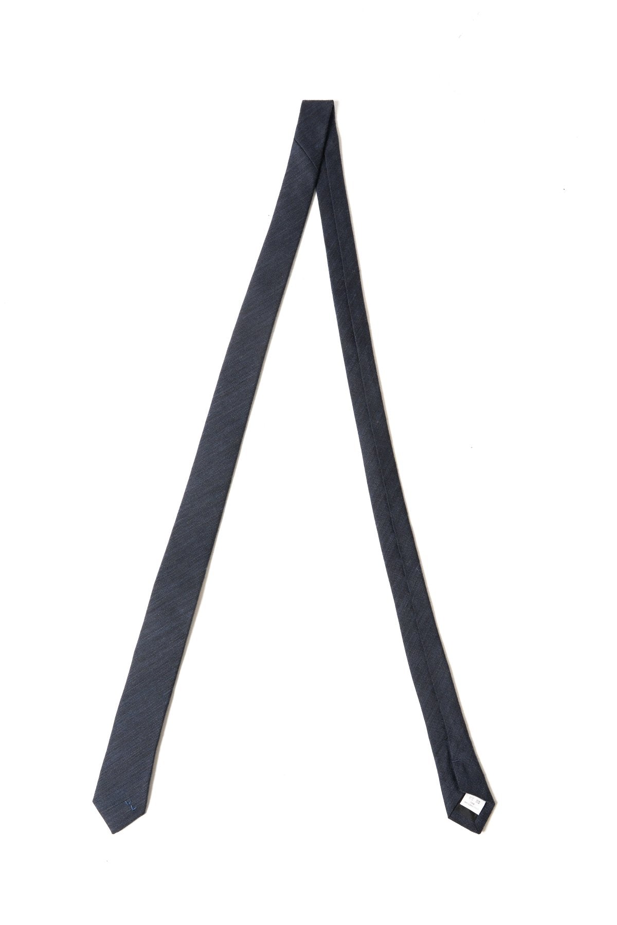 Porter Classic - CLASSIC SILK WOOL TIE H/W HEART CUSTOM - NAVY