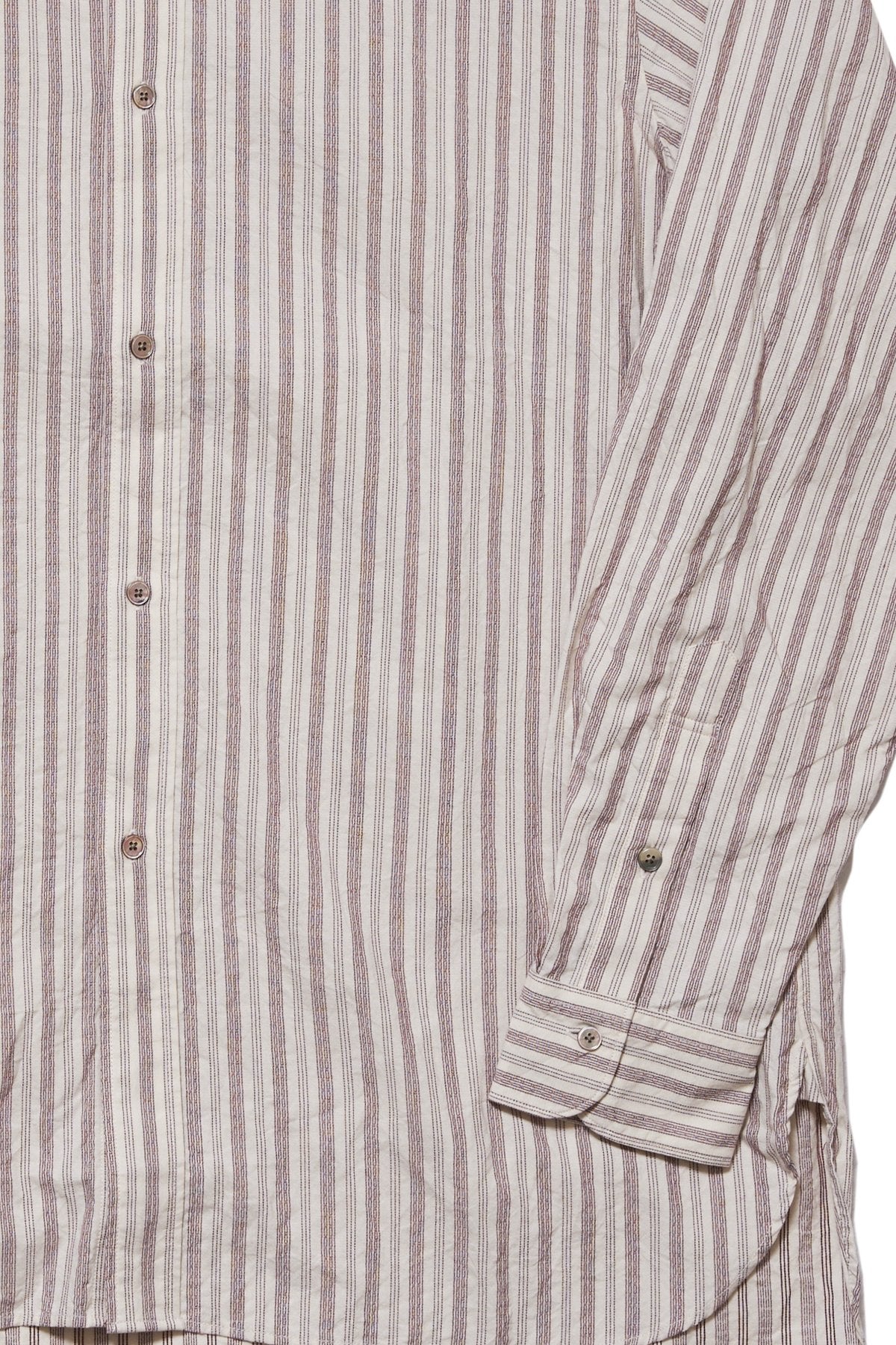 calmlence - SHIRT003 - BAND COLLAR SHIRT - REDST