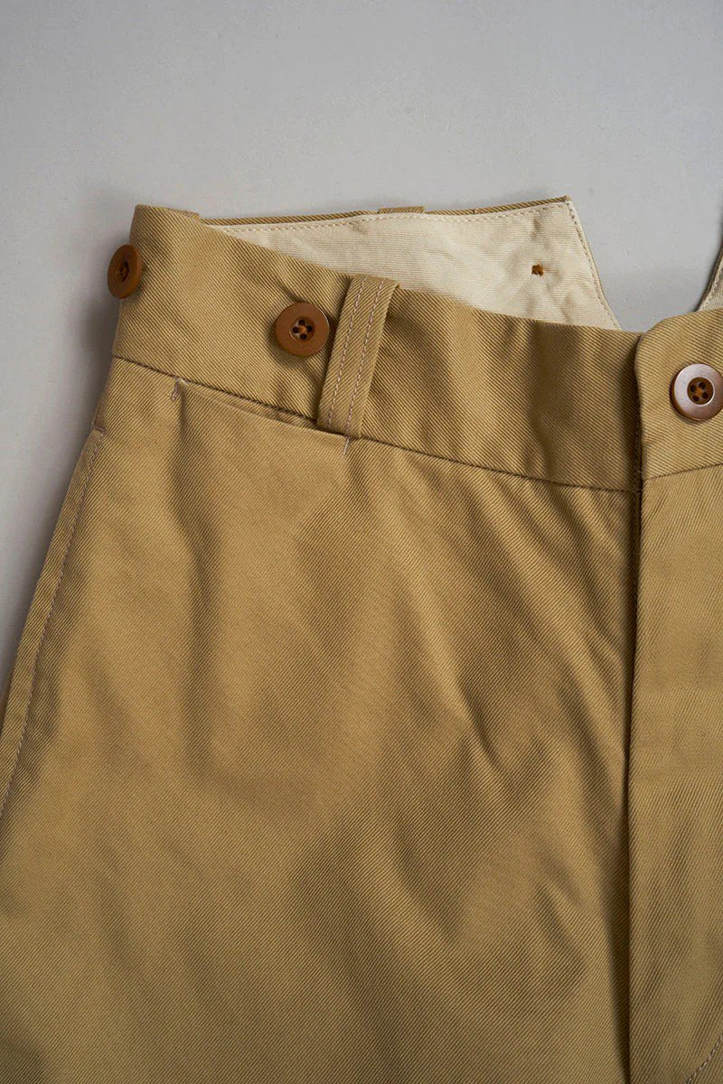 Nigel Cabourn woman - WIDE CHINO PANT - BEIGE