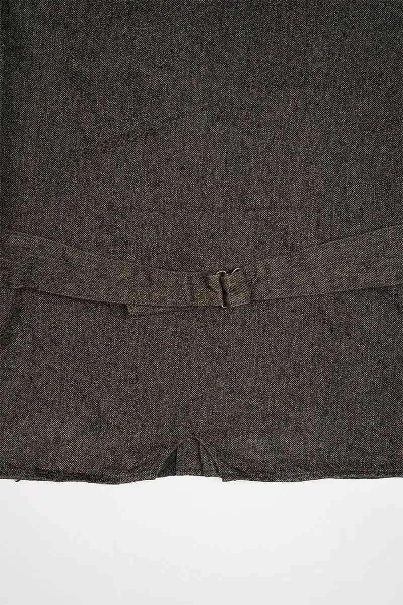 ◯ Nigel Cabourn - FRENCH WORK VEST HEMP - CHARCOAL  GRAY -