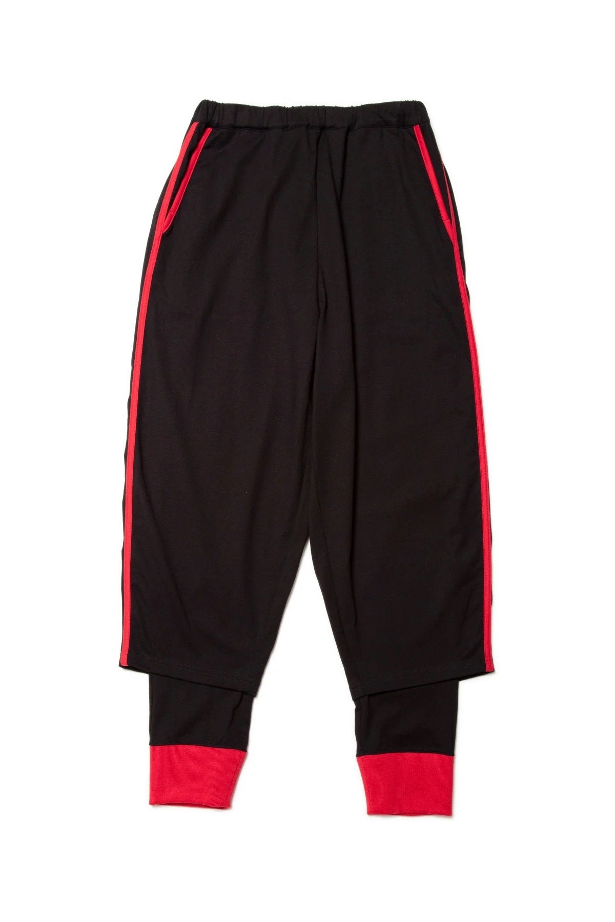 quitan - KASANE EASY PANTS - BLACK/RED