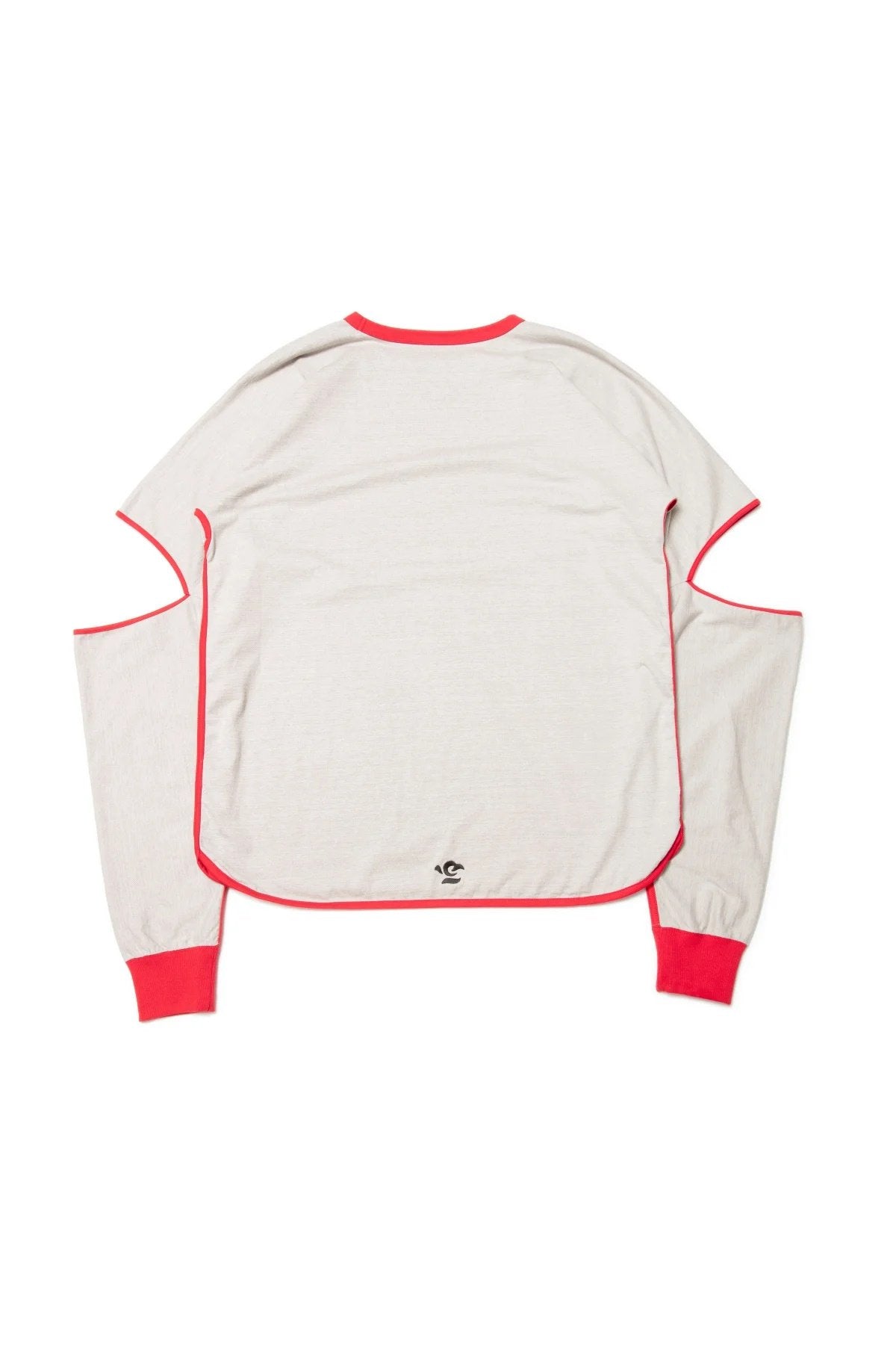 quitan -KIMONO LS TEE - GRAY/RED