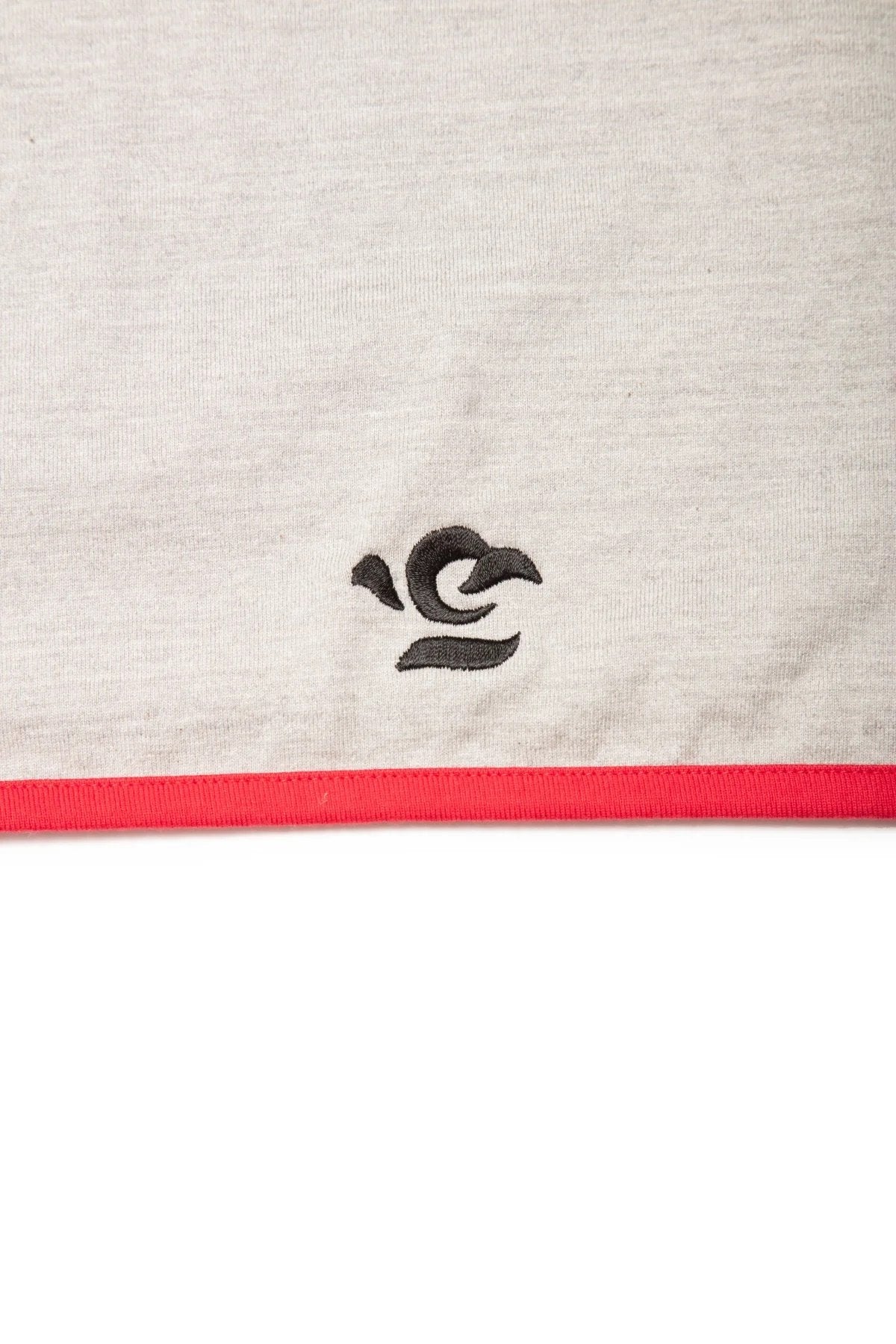 quitan -KIMONO LS TEE - GRAY/RED