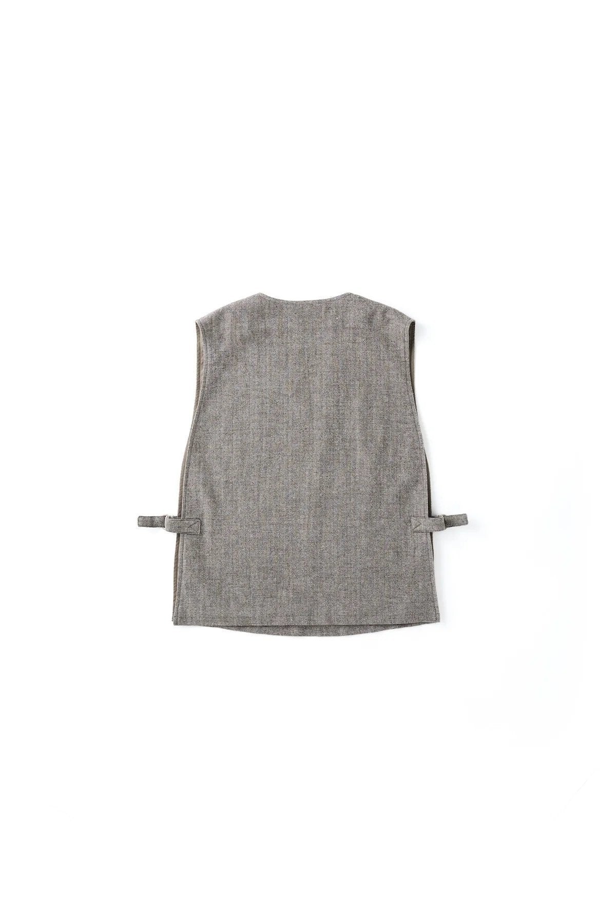 ○OLD JOE - SLIT-SIDE GENTS VEST - FANCY HERRINGBONE