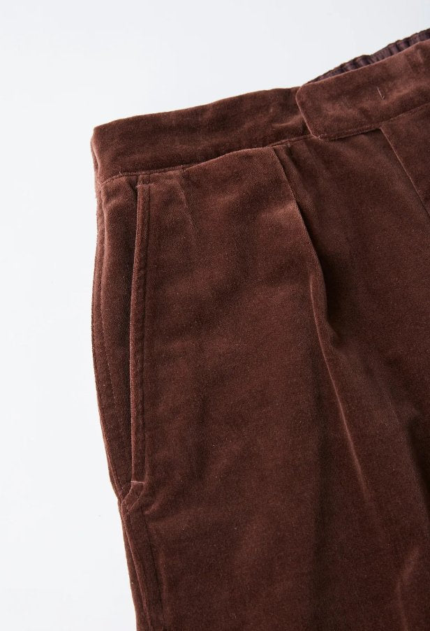 ○OLD JOE - FADED VELVET SPORTING TROUSER - PORT