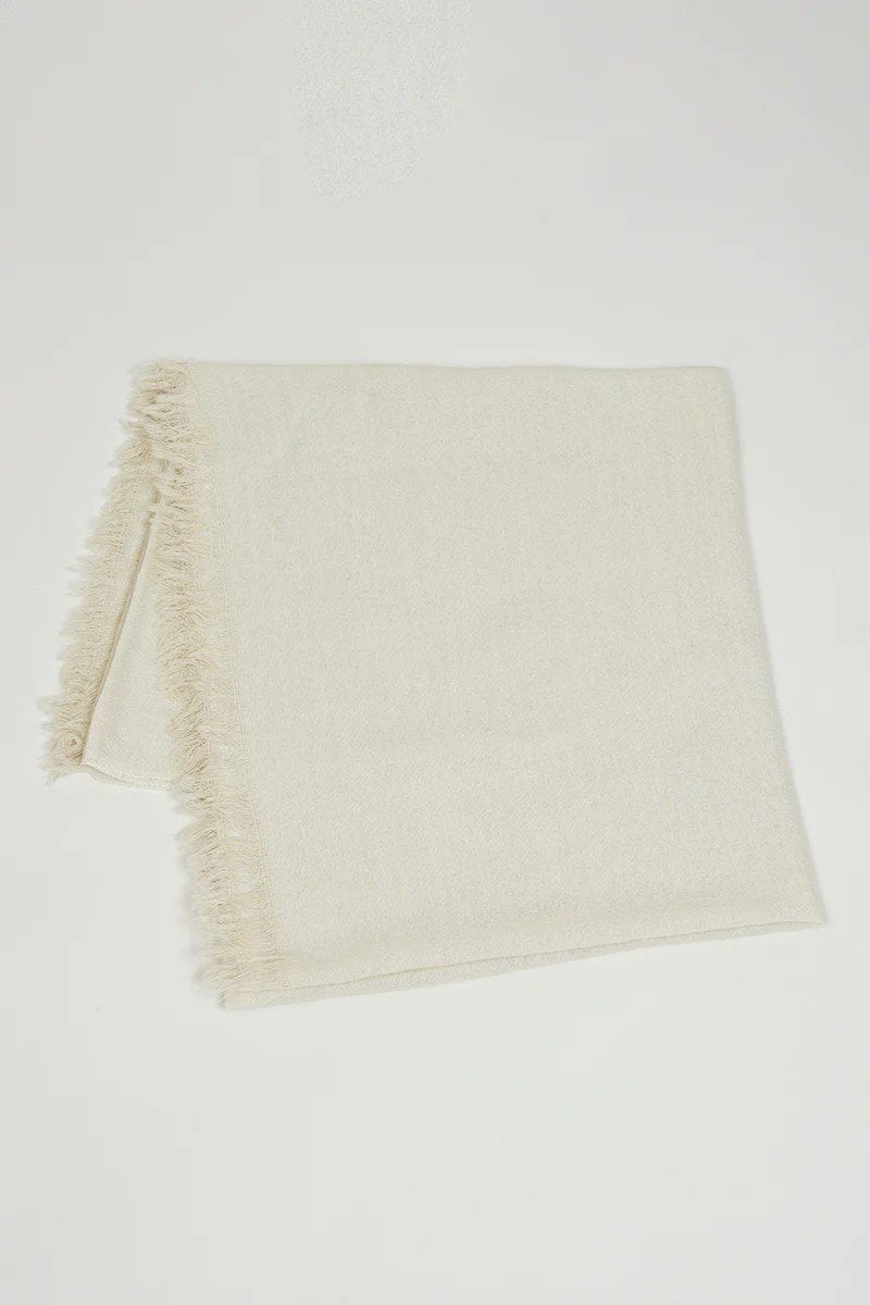 ◯ Nigel Cabourn woman - WOOL STOLE - IVORY