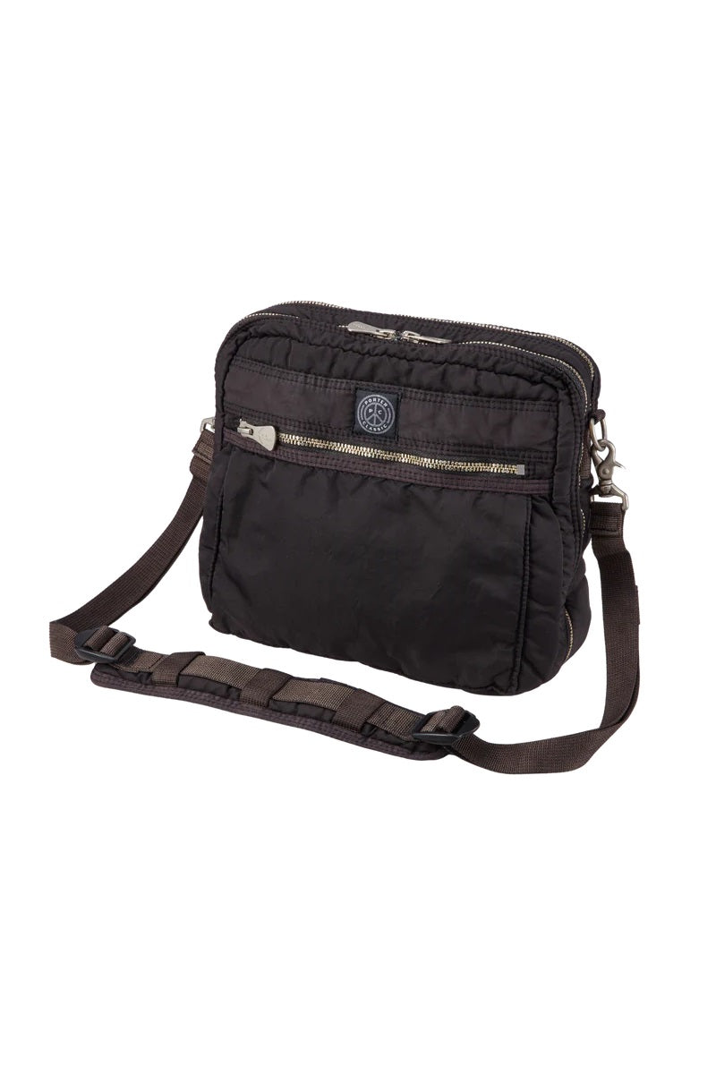 PORTER CLASSIC - SUPER NYLON SIMPLE SHOULDER BAG - BLACK