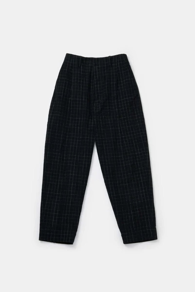 toogood - THE LIBRAIAN TROUSER CRUMPLED CHECK - INK