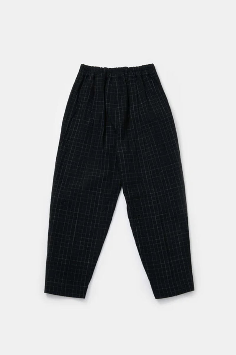 toogood - THE LIBRAIAN TROUSER CRUMPLED CHECK - INK