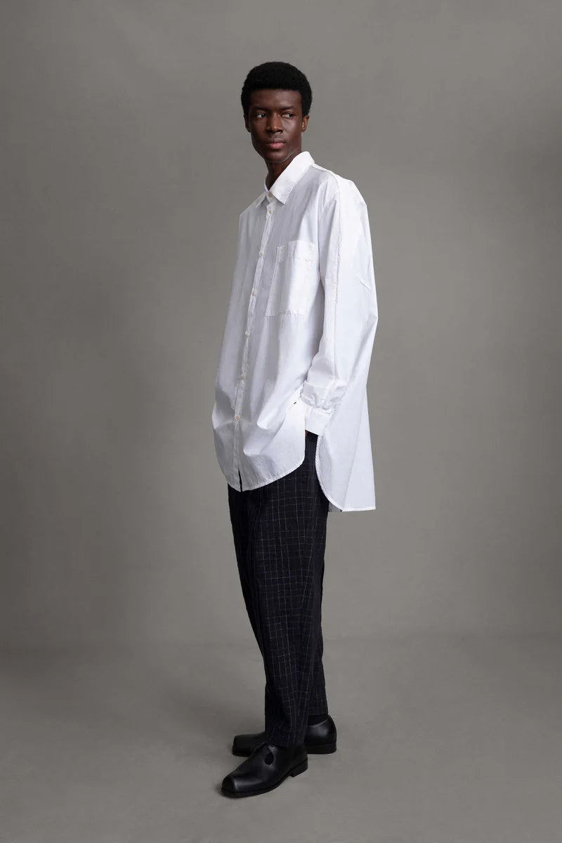 toogood - THE LIBRAIAN TROUSER CRUMPLED CHECK - INK