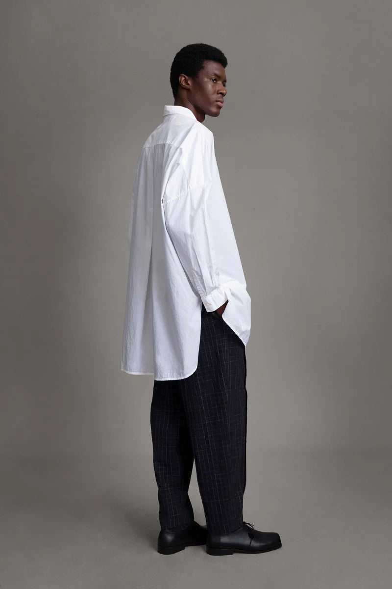 toogood - THE LIBRAIAN TROUSER CRUMPLED CHECK - INK