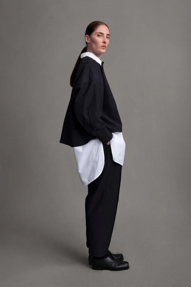 toogood - THE LIBRAIAN TROUSER STRUCTURED COTTON - INK