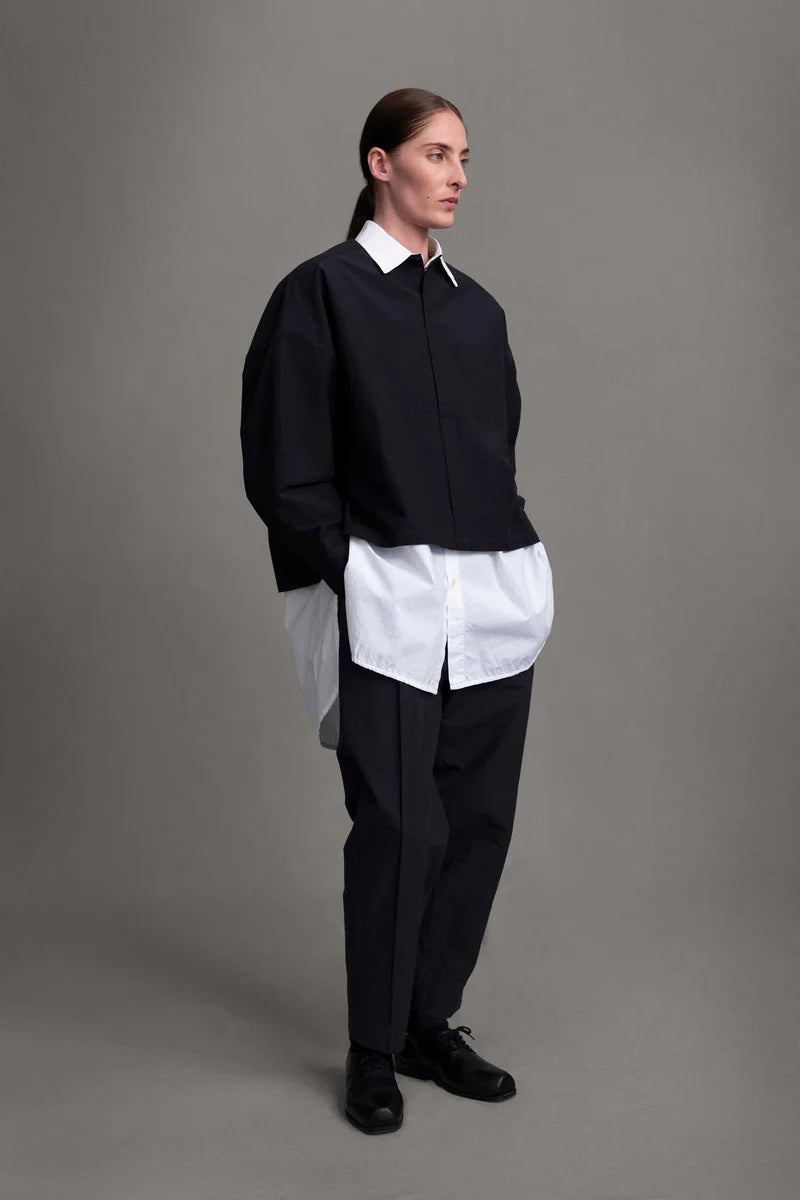 toogood - THE LIBRAIAN TROUSER STRUCTURED COTTON - INK