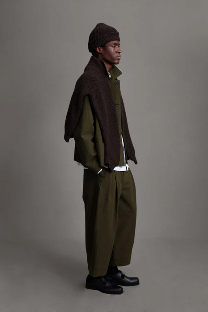 toogood - THE ETCHER TROUSER HERRINGBONE SUITING - HEATH