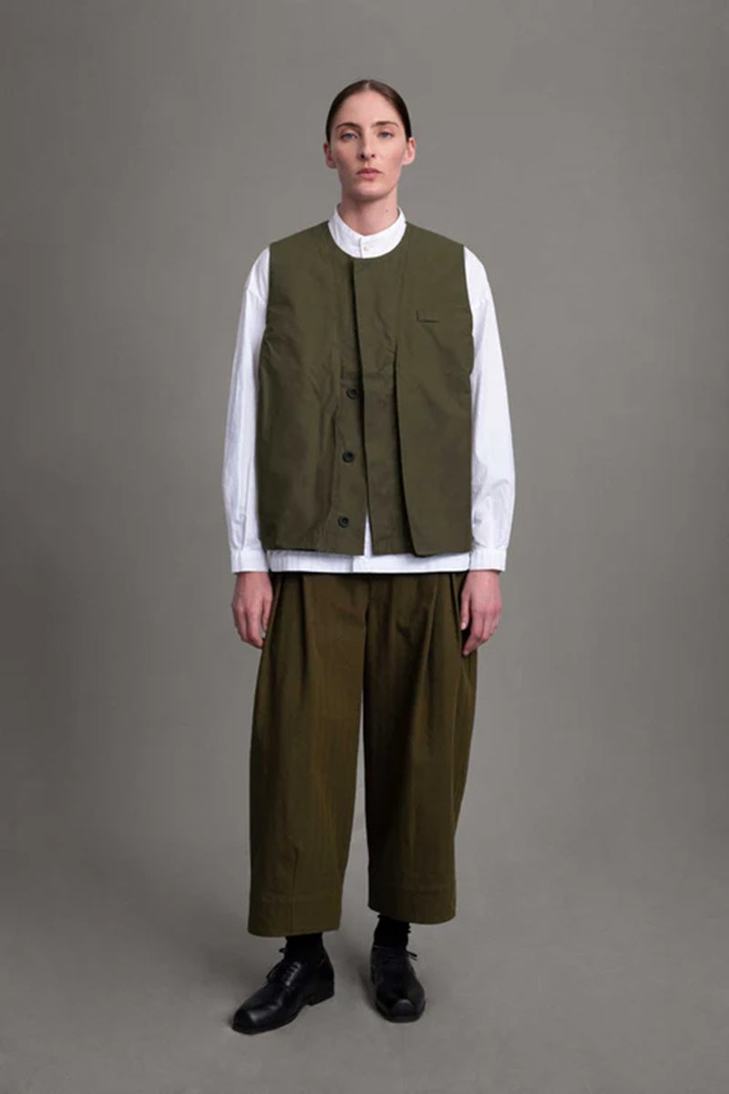 toogood - THE GHILLIE VEST WAX COTTON - HEATH