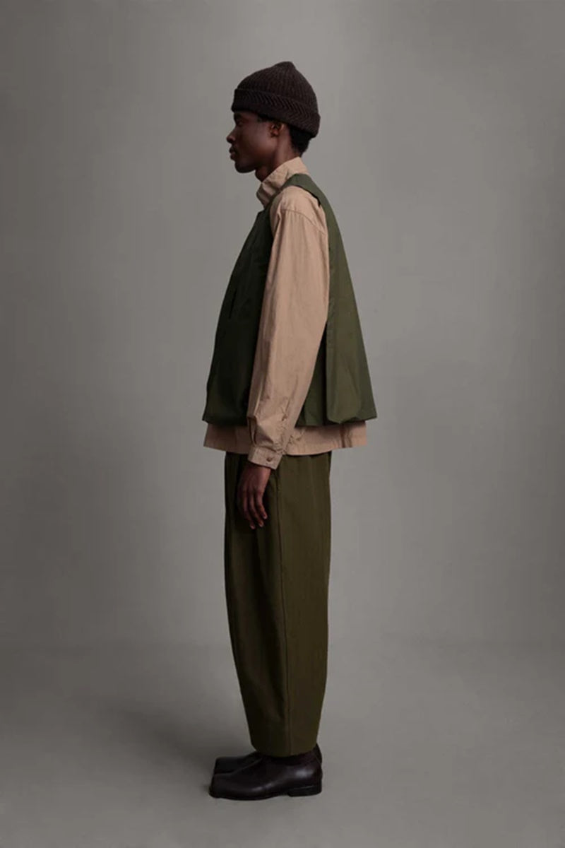 toogood - THE GHILLIE VEST WAX COTTON - HEATH