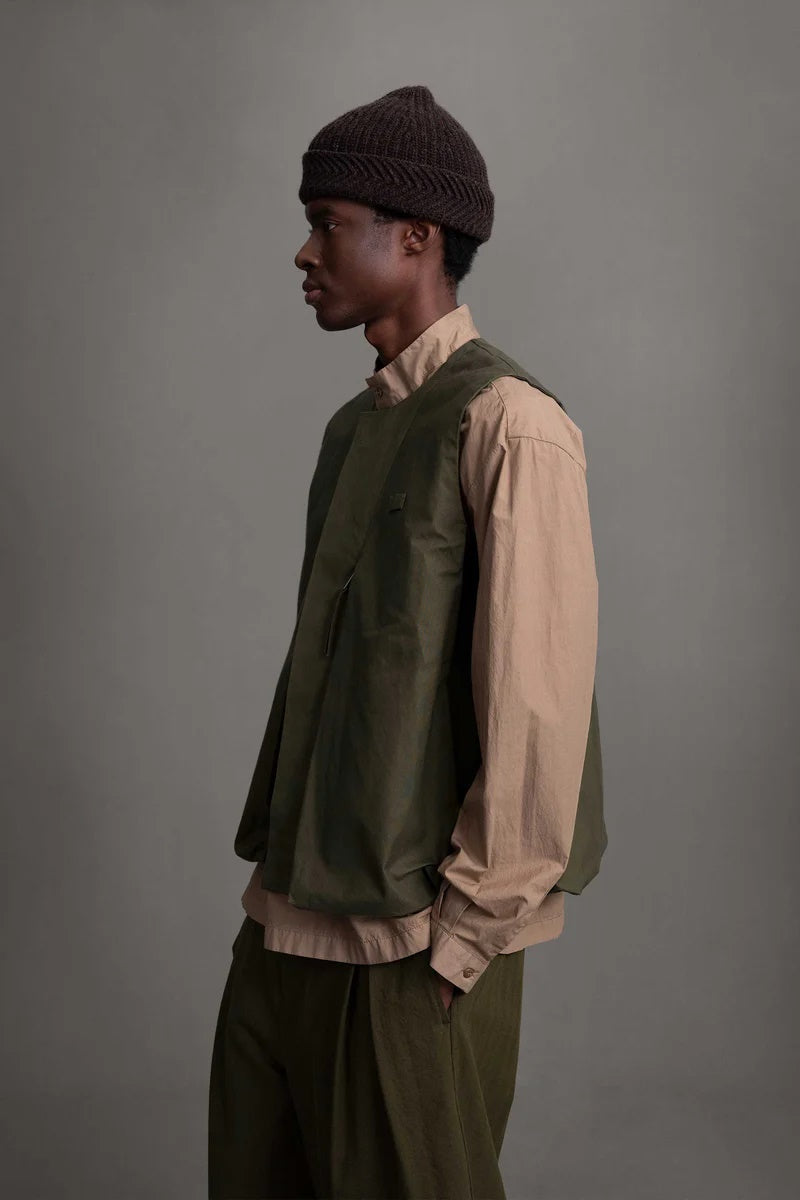 toogood - THE GHILLIE VEST WAX COTTON - HEATH