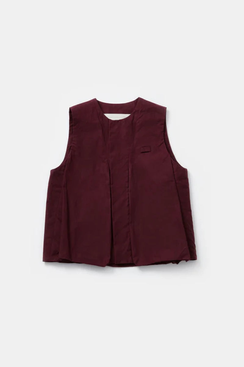toogood - THE GHILLIE VEST WAX COTTON - PORT