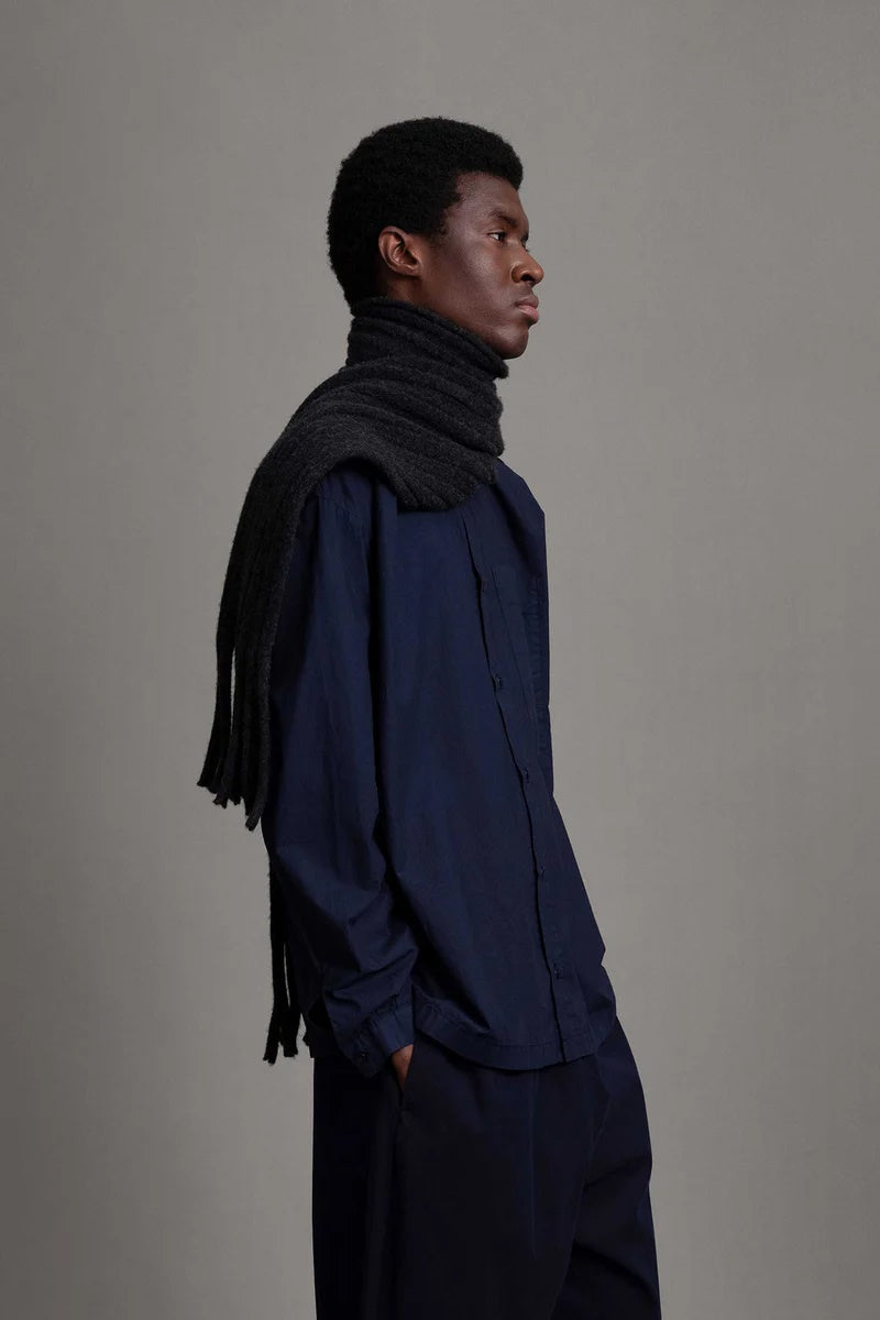 toogood - THE LIBRAIAN SCARF FELTED LAMBSWOOL - CHARCOAL