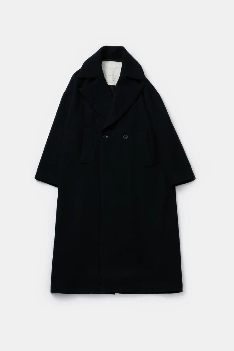 toogood - THE GROUNDSMAN COAT CASHMERE HERRINGBONE - INK